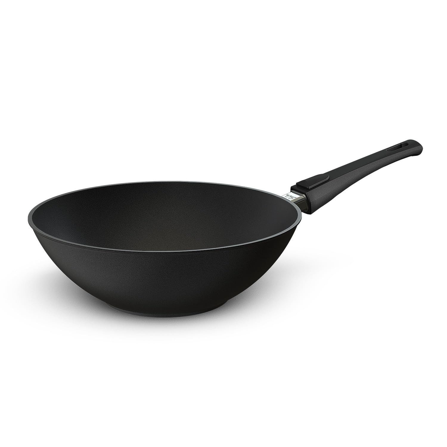 Hoffmann Germany Wok Wokpfanne Bernd Zehner Aluguss Ø 30 cm – Made in Germany, Aluguss (1-tlg., 1x Wok Ø 30 cm), Bernd Zehner, abnehmbarer Griff, Antihaft, backofenfest, Induktion