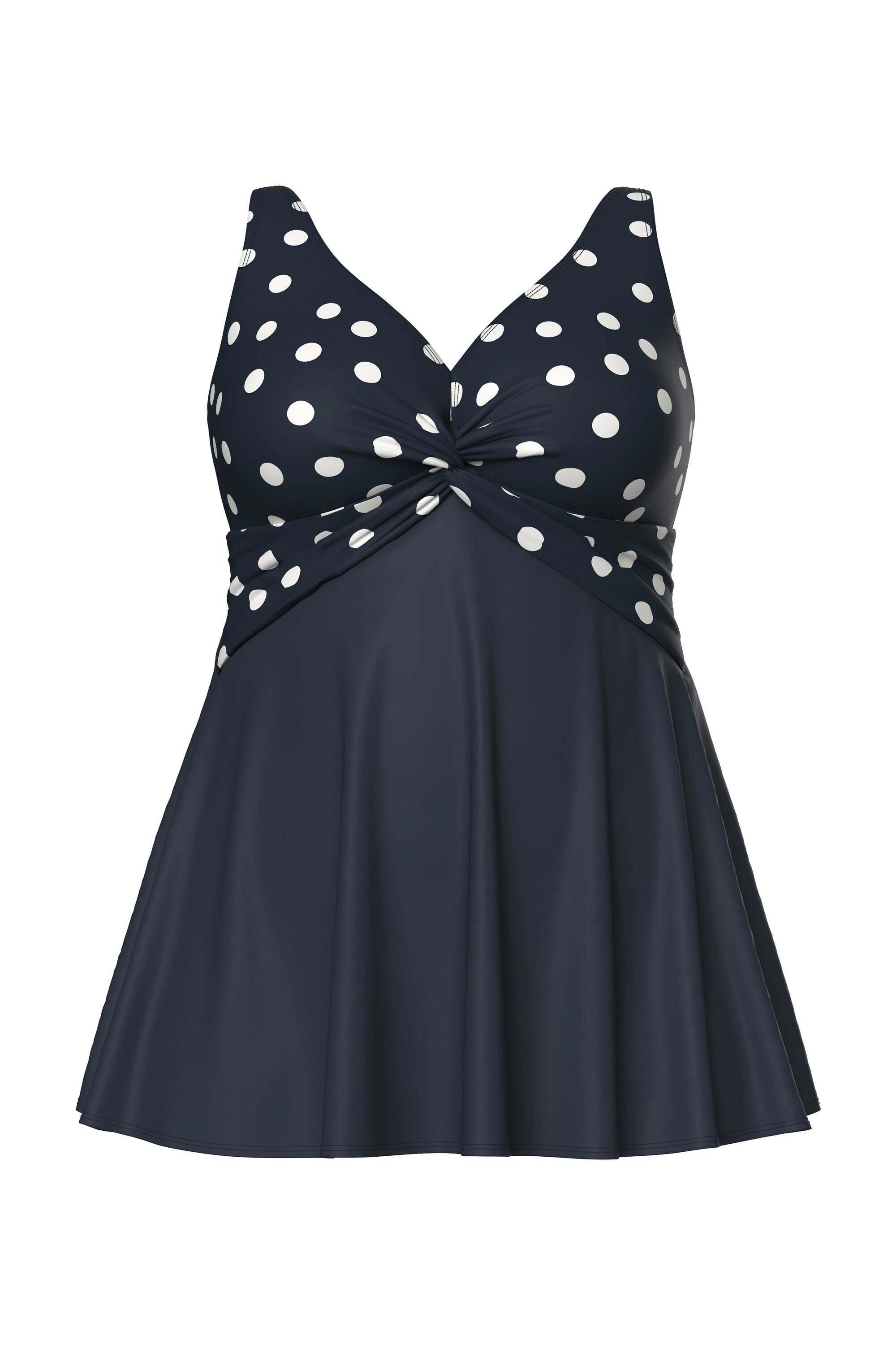 Ulla Popken Badekleid Badekleid Punkte Softcups recycelt