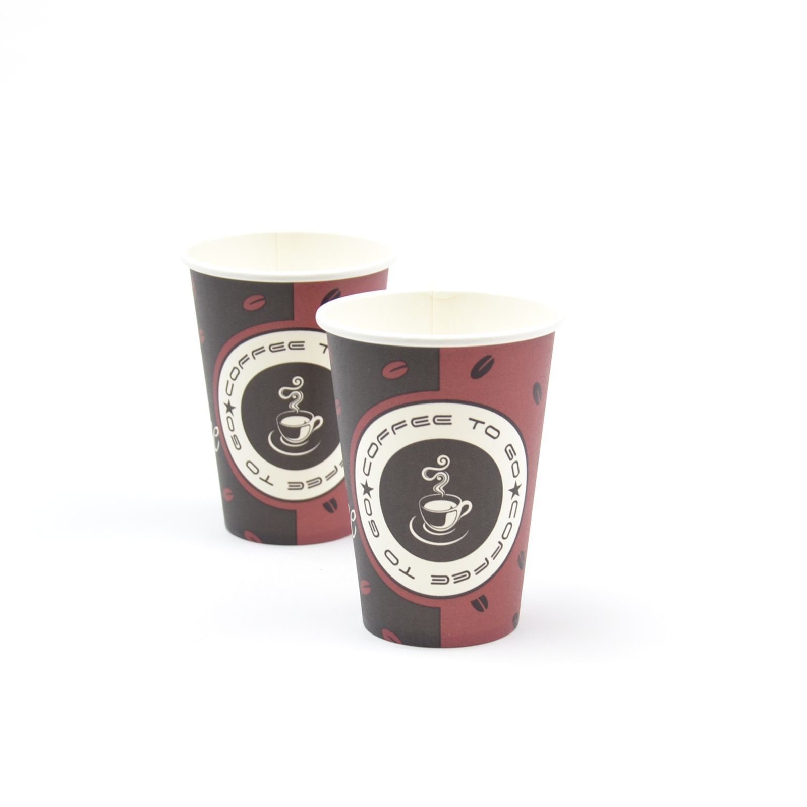 OZ, in (70 Pappbecher Germany" Kaffeebecher TO Papier für Heißgetränke 500 Coffee-to-go-Becher mm), ml geeignet GO aus Stück / "made 7,5 Trinkbecher, 180