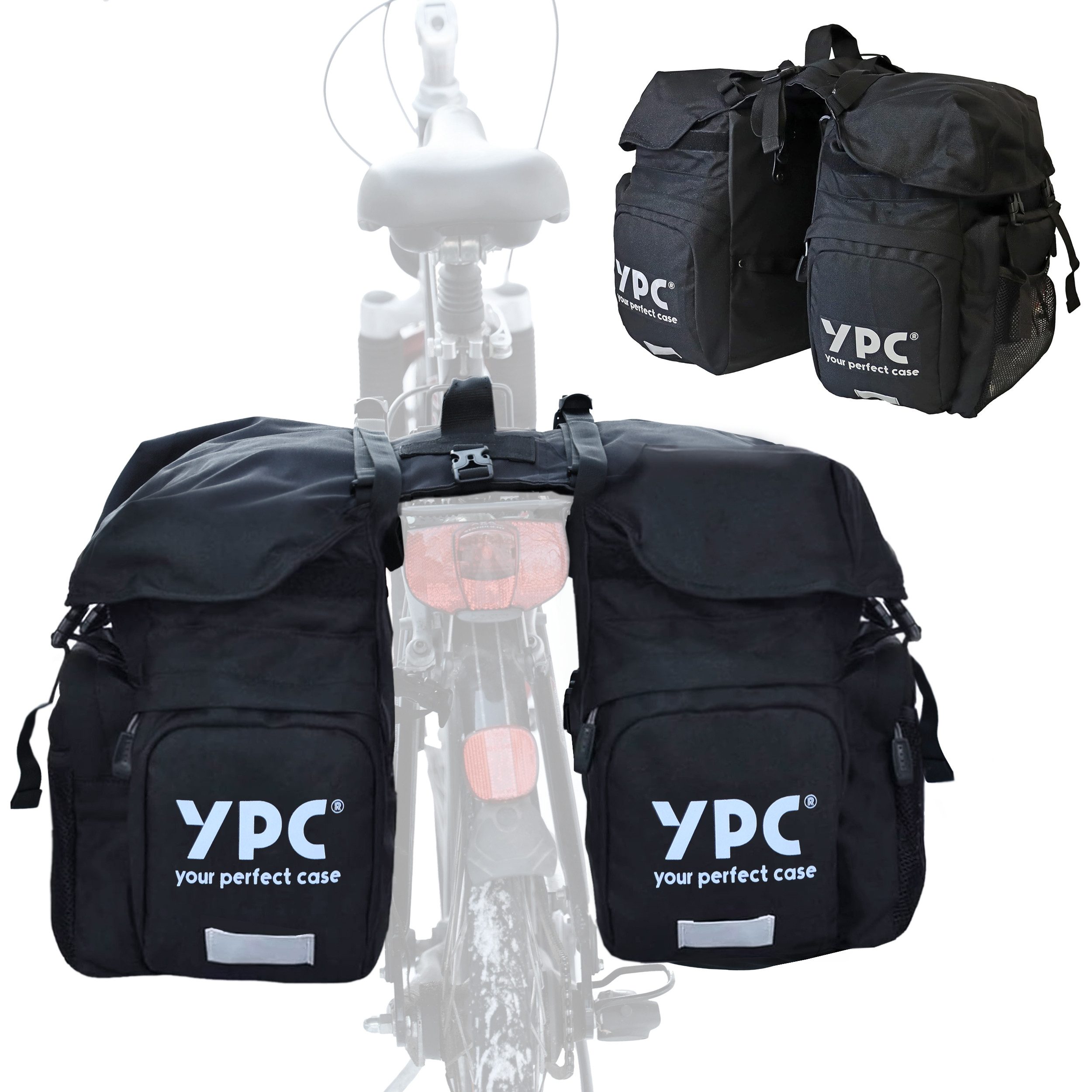 YPC Gepäckträgertasche "Outrider" Fahrradtasche für Gepäckträger XL, 42L, 50x35x35cm, geräumig, robust, praktisch, wasserfest, modern