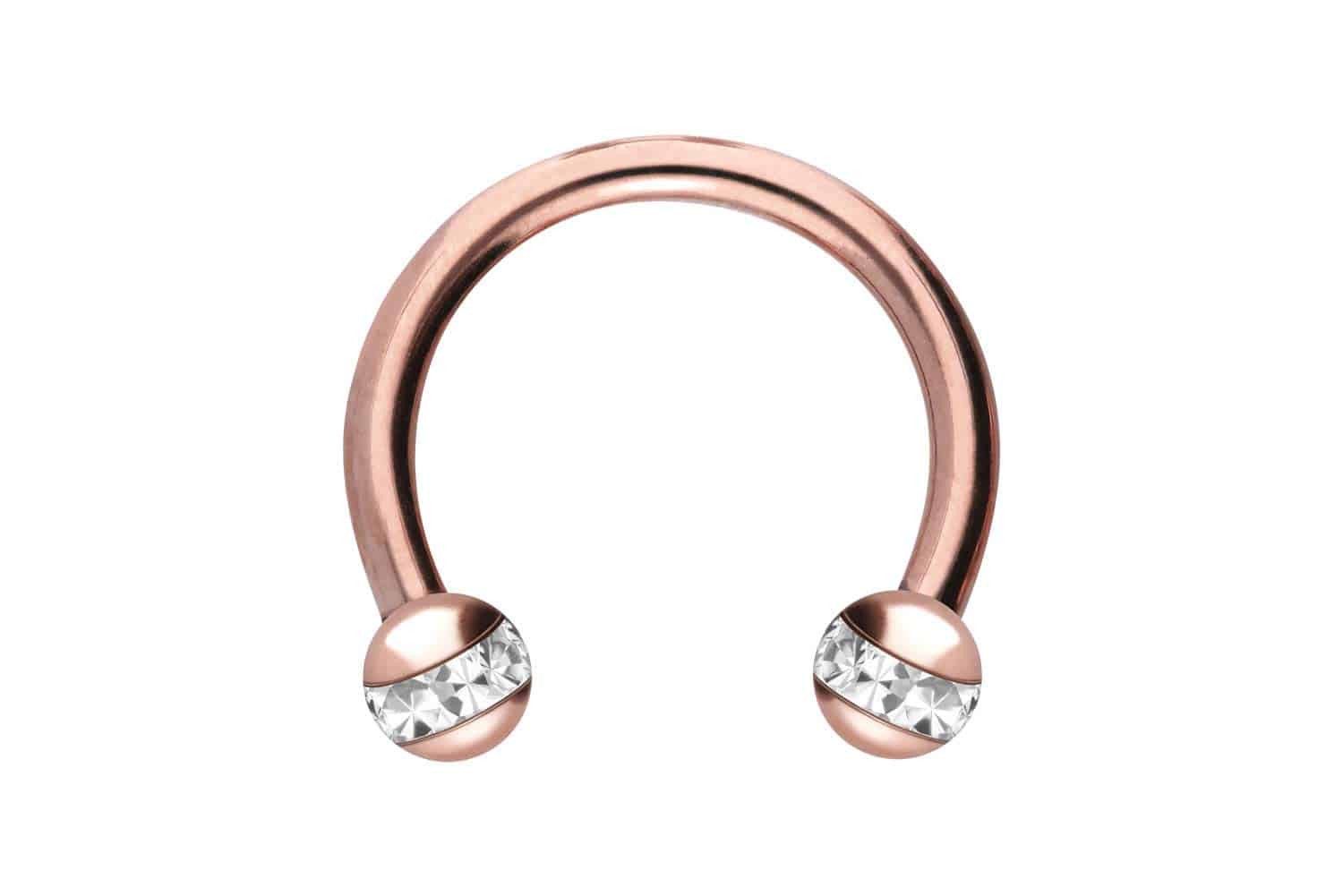 PIERCINGLINE Nasenpiercing Chirurgenstahl Hufeisenring EPOXY-RING-KUGELN (H günstig online kaufen