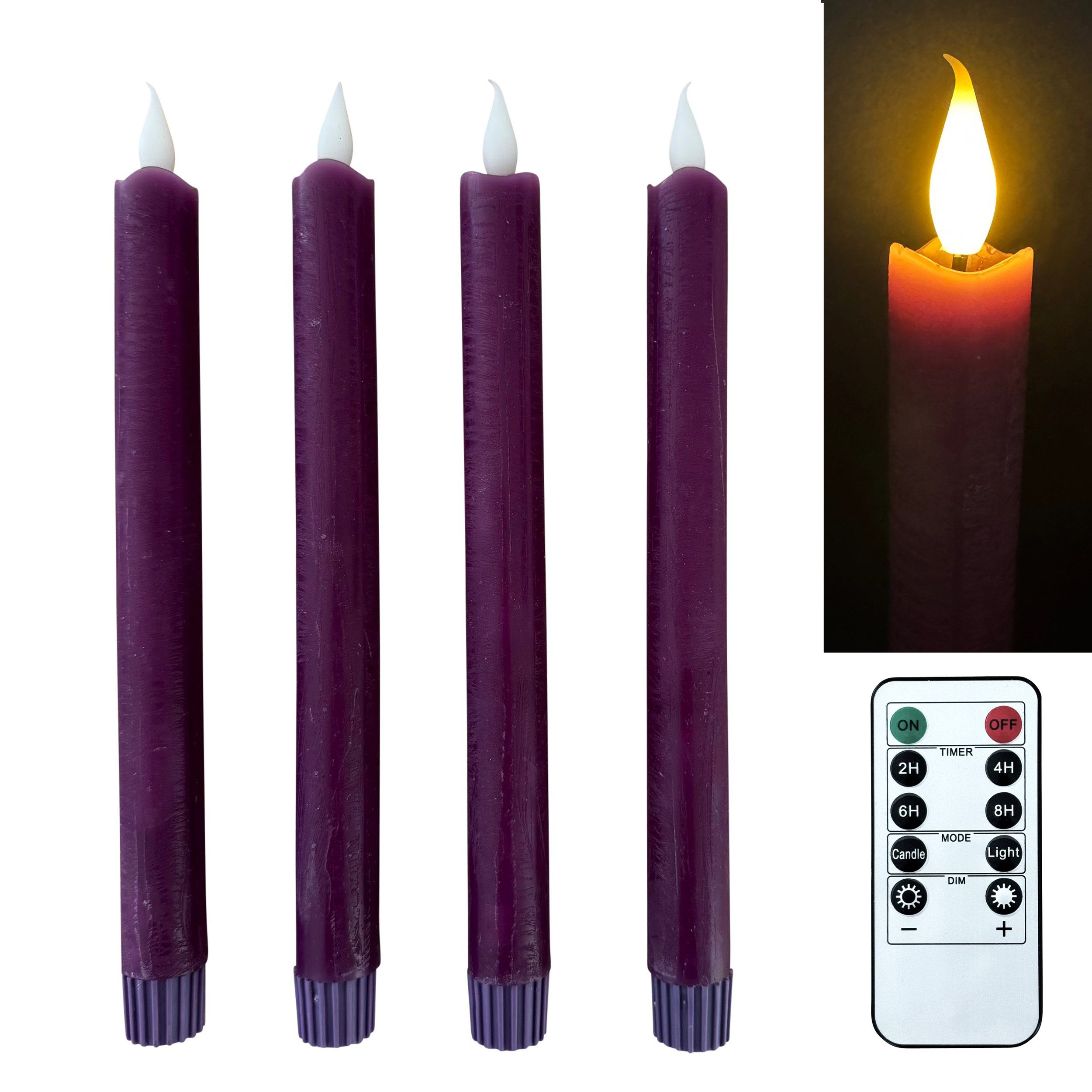 Online-Fuchs LED-Kerze 4 LED STABKERZEN im günstig online kaufen