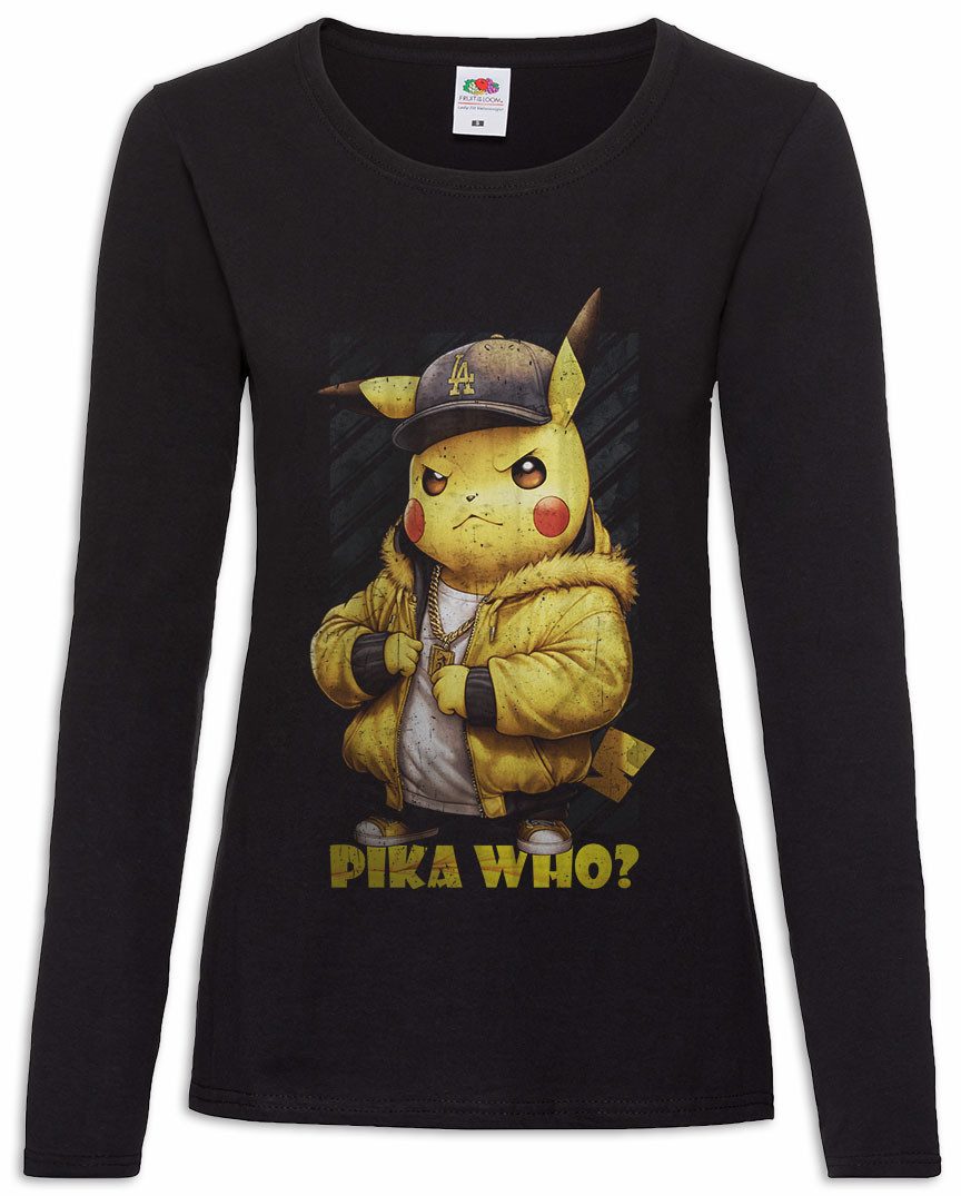 Langarmshirt Poke Mobster Damen Langarmshirt Mond Ball Anime Gangster Go Trainer