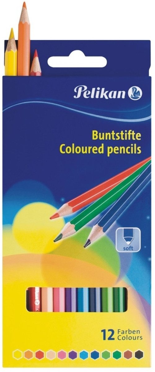 Pelikan Buntstift Buntstifte Standard dreieckig 12 Farben sortiert