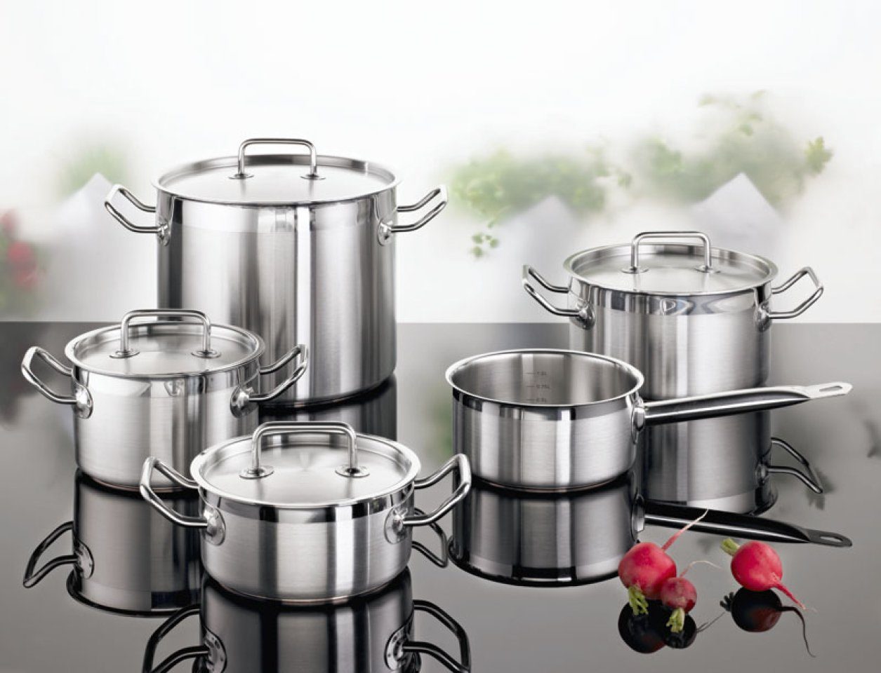 SCHULTE-UFER Sauteuse Profi-Line i, Edelstahl 18/10 (Einzelartikel, 1-tlg., 1 x Topf), Ø 16 cm