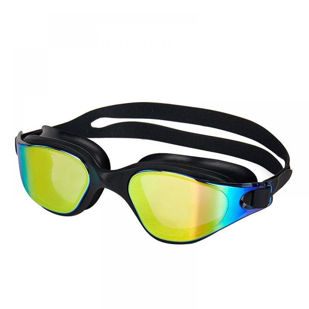 GelldG Schwimmbrille Schwimmbrille für Herren und Damen mit Breiten Gläsern, UV-Schutz