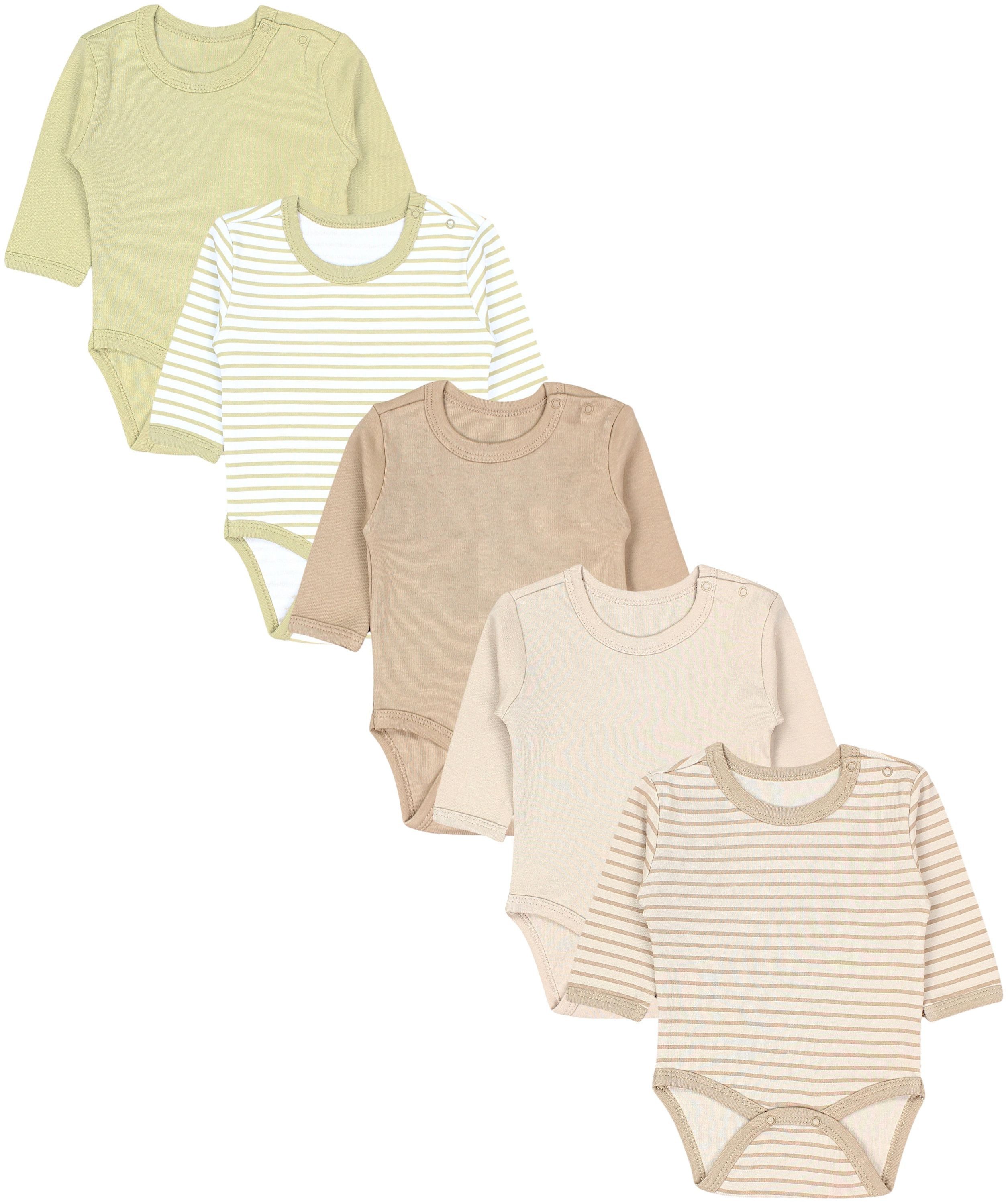 TupTam Langarmbody TupTam Baby Unisex Langarm Body mit Aufdruck Spruch 5er Pack