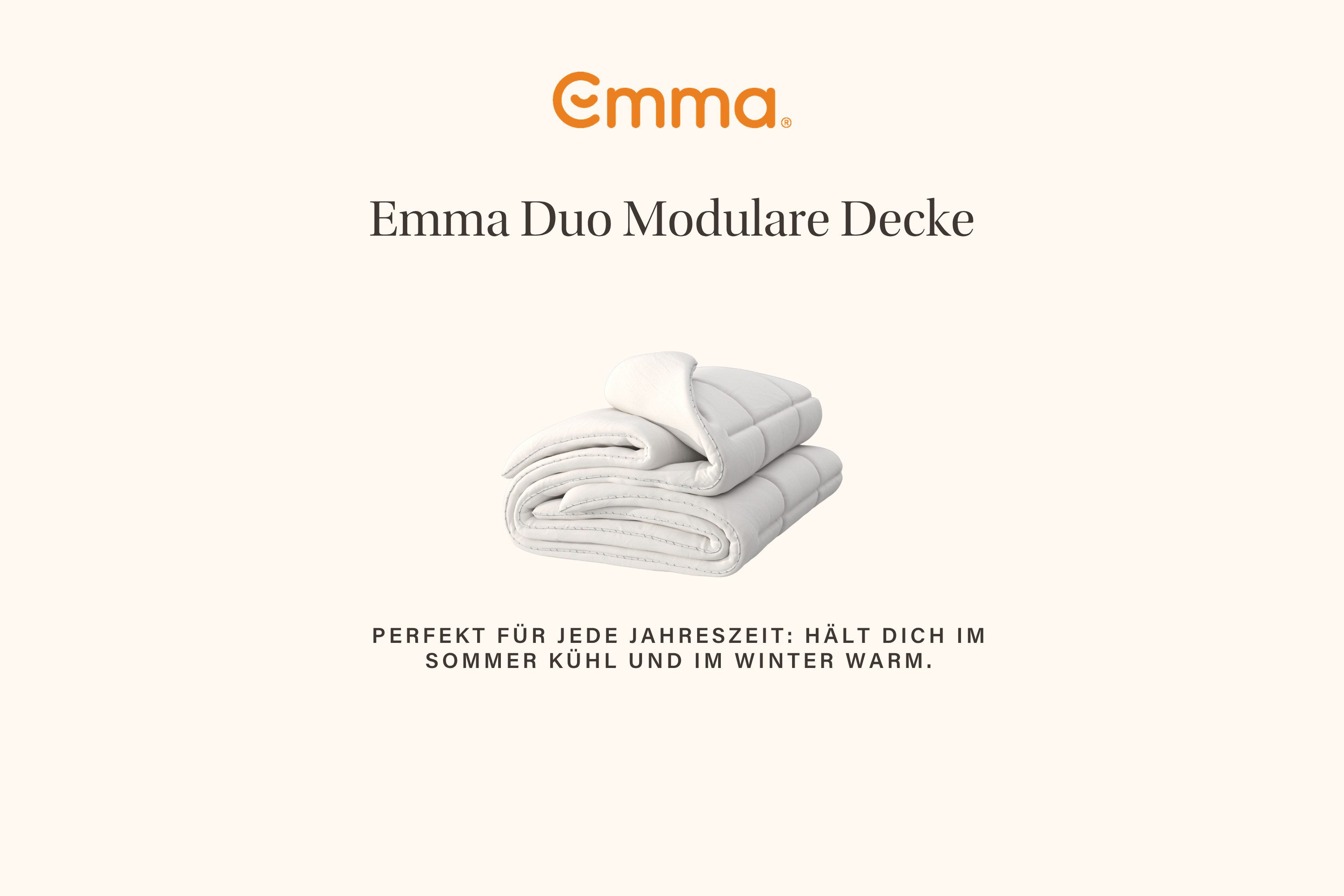 Emma Kunstfaserbettdecke Emma Duo Modulare Decke, Füllung: Polyester, Passt sich jeder Jahreszeit optimal an