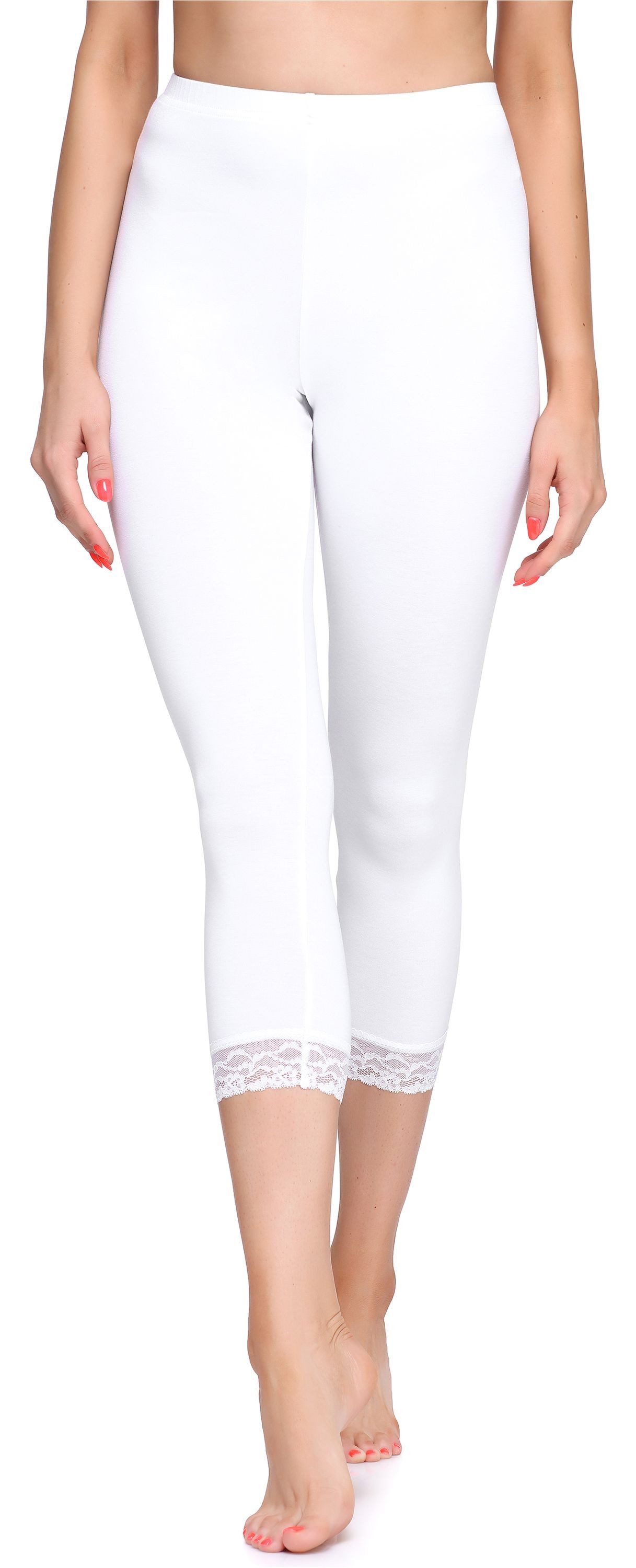 Leggings Damen 3/4 Capri Hose MS10-290