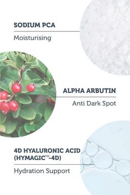 The Purest Solutions Gesichtsserum 2% Arbutin Aufhellungs-Serum, UV-Schutz, Alpha-Arbutin, Vegan, 30ml