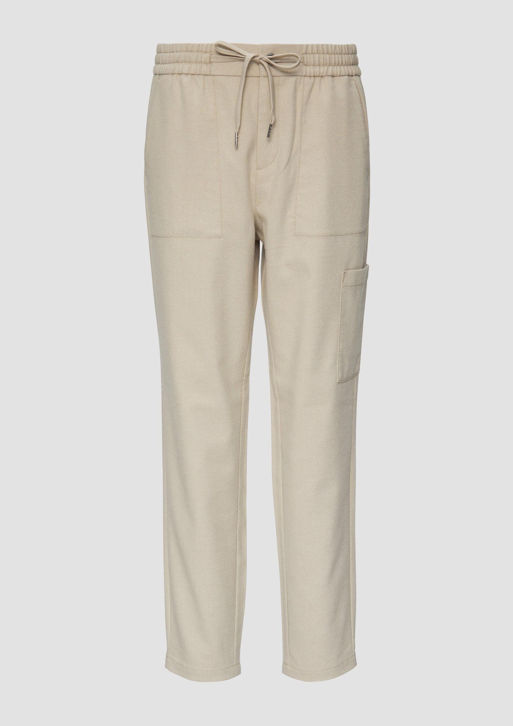 s.Oliver Chinos Hose Weiche Relaxed-Jogpants mit Tapered Leg