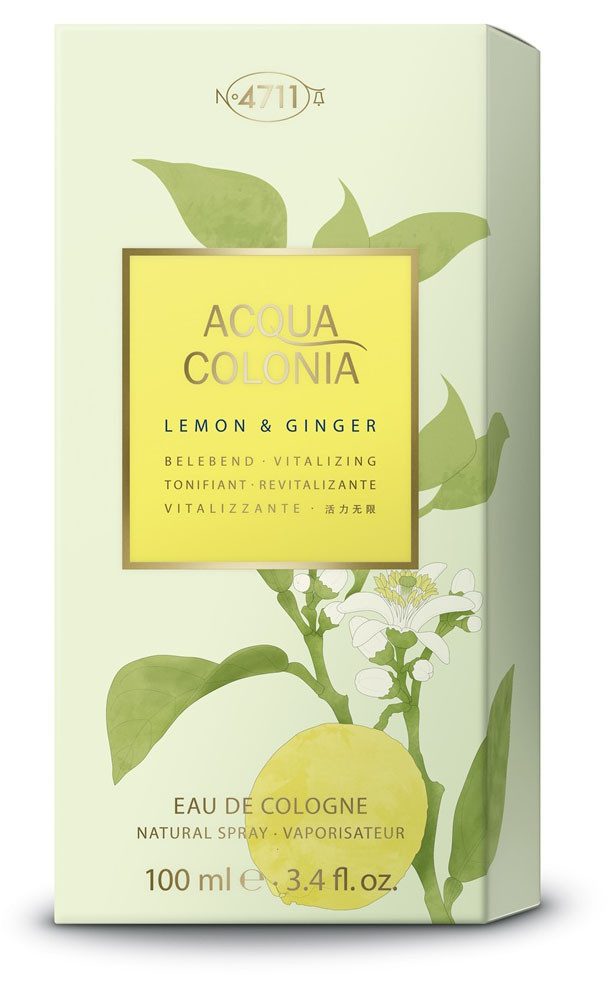 4711 Eau de Cologne 4711 Acqua Colonia LEMON & GINGER EAU DE COLOGNE NATURAL SPRAY 100 ML, 1-tlg., mit sommerlicher Duftkomposition