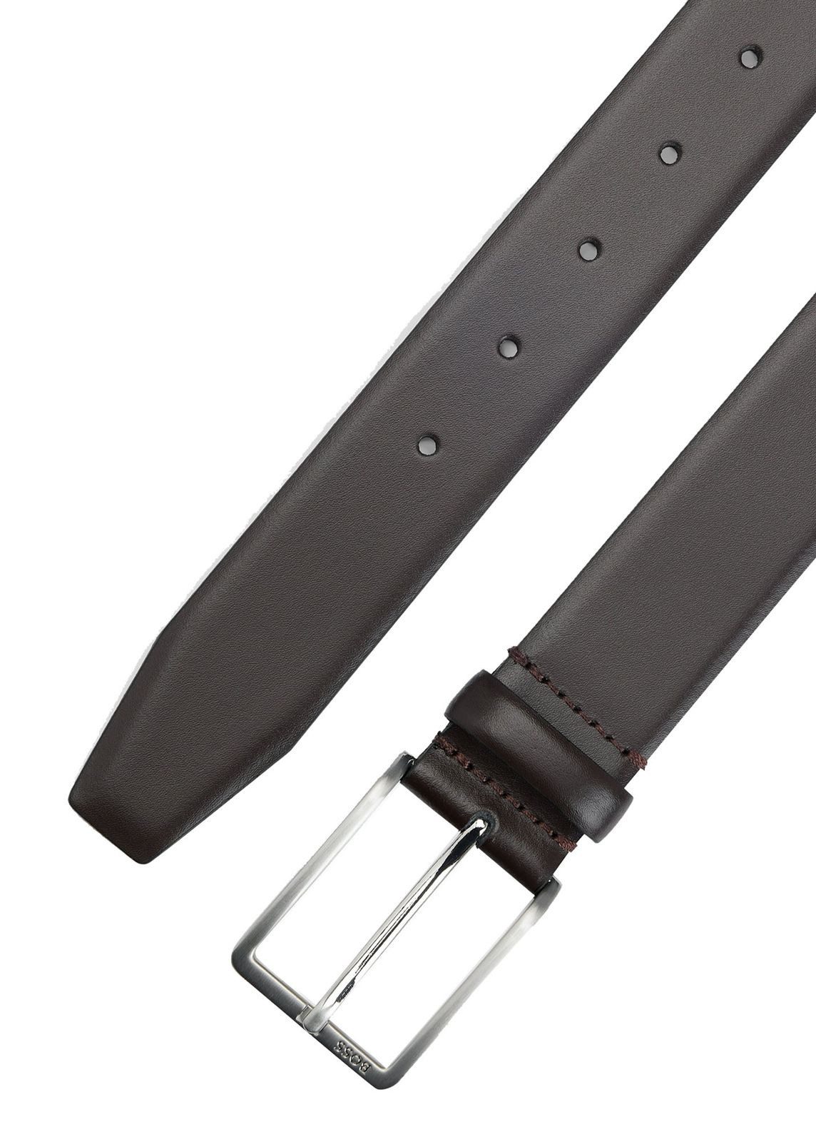 BOSS Ledergürtel Erman-L Sz35 Leather Belt aus echtem Rindsleder günstig online kaufen