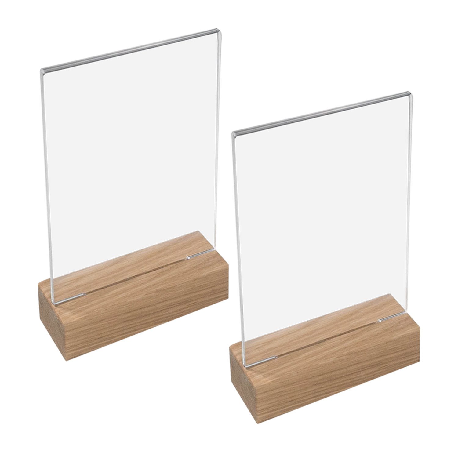 HMF Einzelrahmen 4694 Acryl Tischaufsteller, für 1 Bilder (2 St), T-Ständer günstig online kaufen