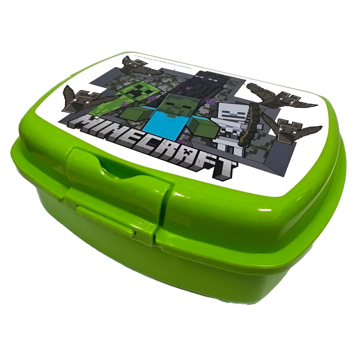 Minecraft Lunchbox Minecraft Gamer 2 tlg Set Brotdose Trinkflasche 640 ml, (2-tlg., Spar-Set)