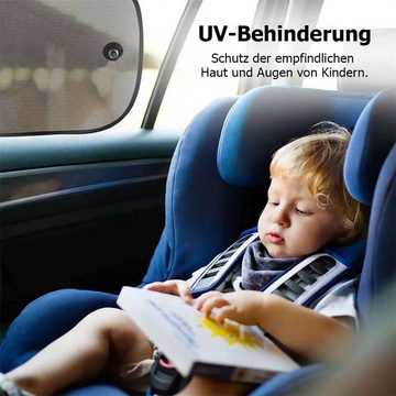 RefinedFlare Autosonnenschutz Paar selbstklebende Sonnenschutz-Sonnenblenden für Autos und Babys, (2-St), Schützt effektiv vor Sonneneinstrahlung