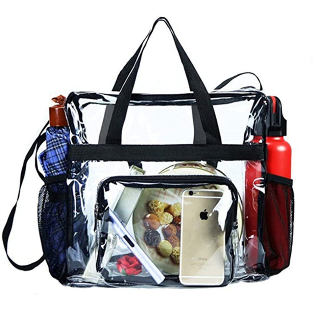 TSEPOSY Handtasche Durchsichtige Tasche für Arbeit,Sportspiele,30 x 30 x 15  cm