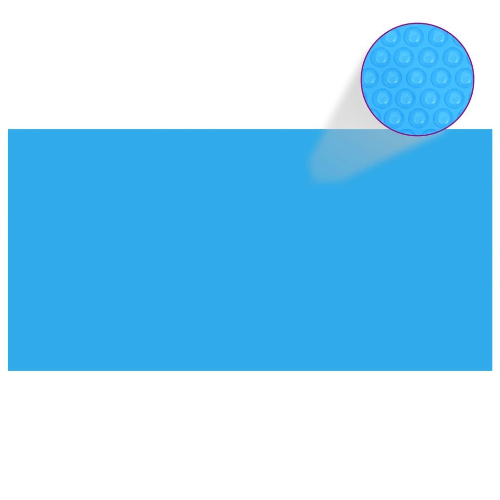 vidaXL Pool-Abdeckplane 549 x 274 cm Rechteckige Pool-Abdeckung Poolplane Abdeckplane PE Blau