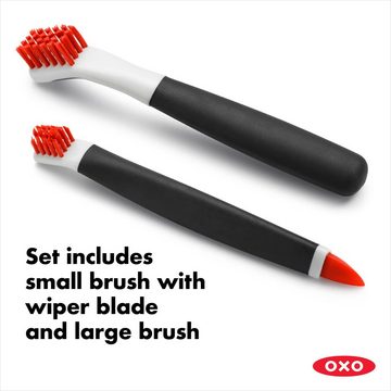 OXO Good Grips Reinigungsbürsten-Set OXO Good Grips Bürsten-Putzset zur Tiefenreinigung – orange, zur Tiefenreinigung