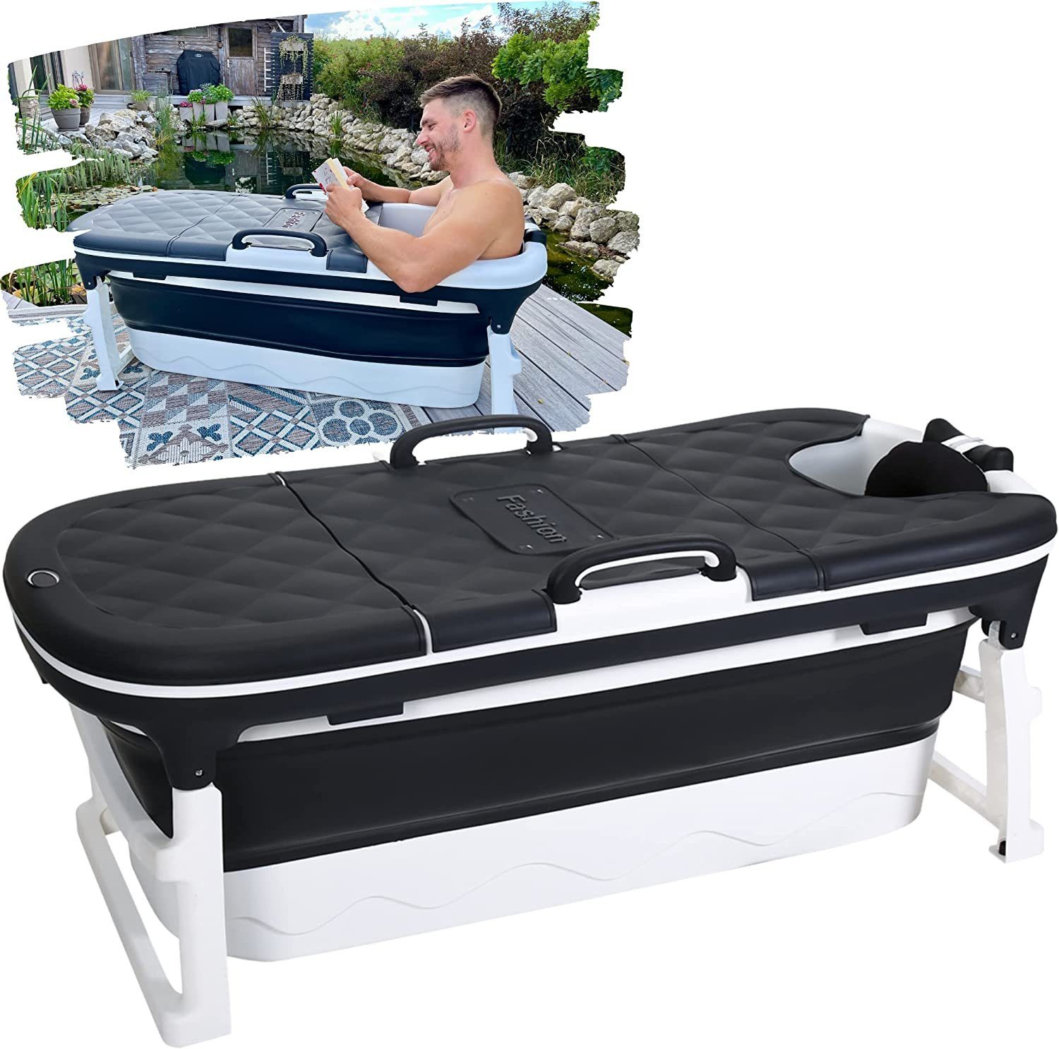 Bath Bob Badewanne faltbare Badewanne Erwachsene 138cm klappbare mobile Klappbadewanne