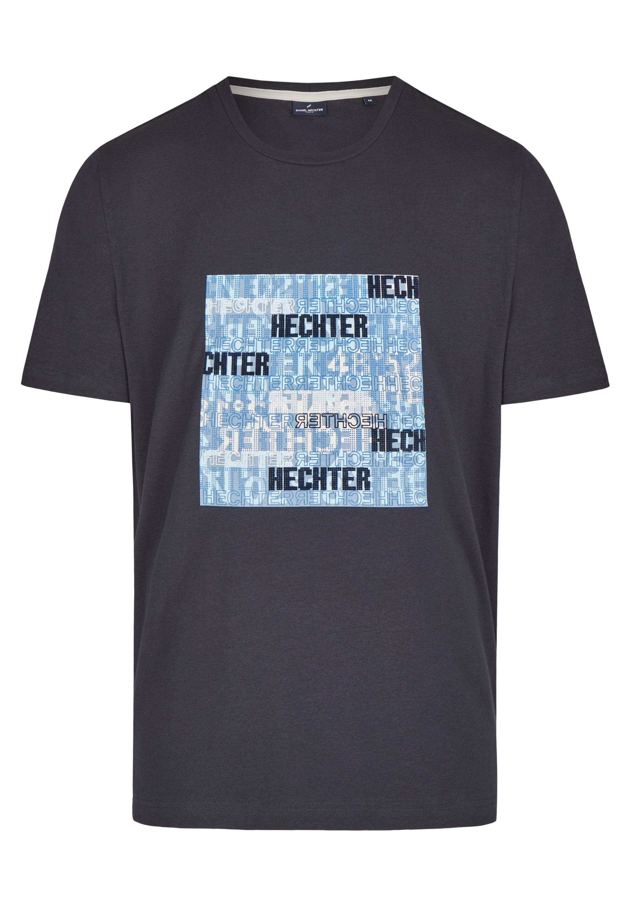 HECHTER PARIS Print-Shirt DH-ECO Front-Print midnight blue