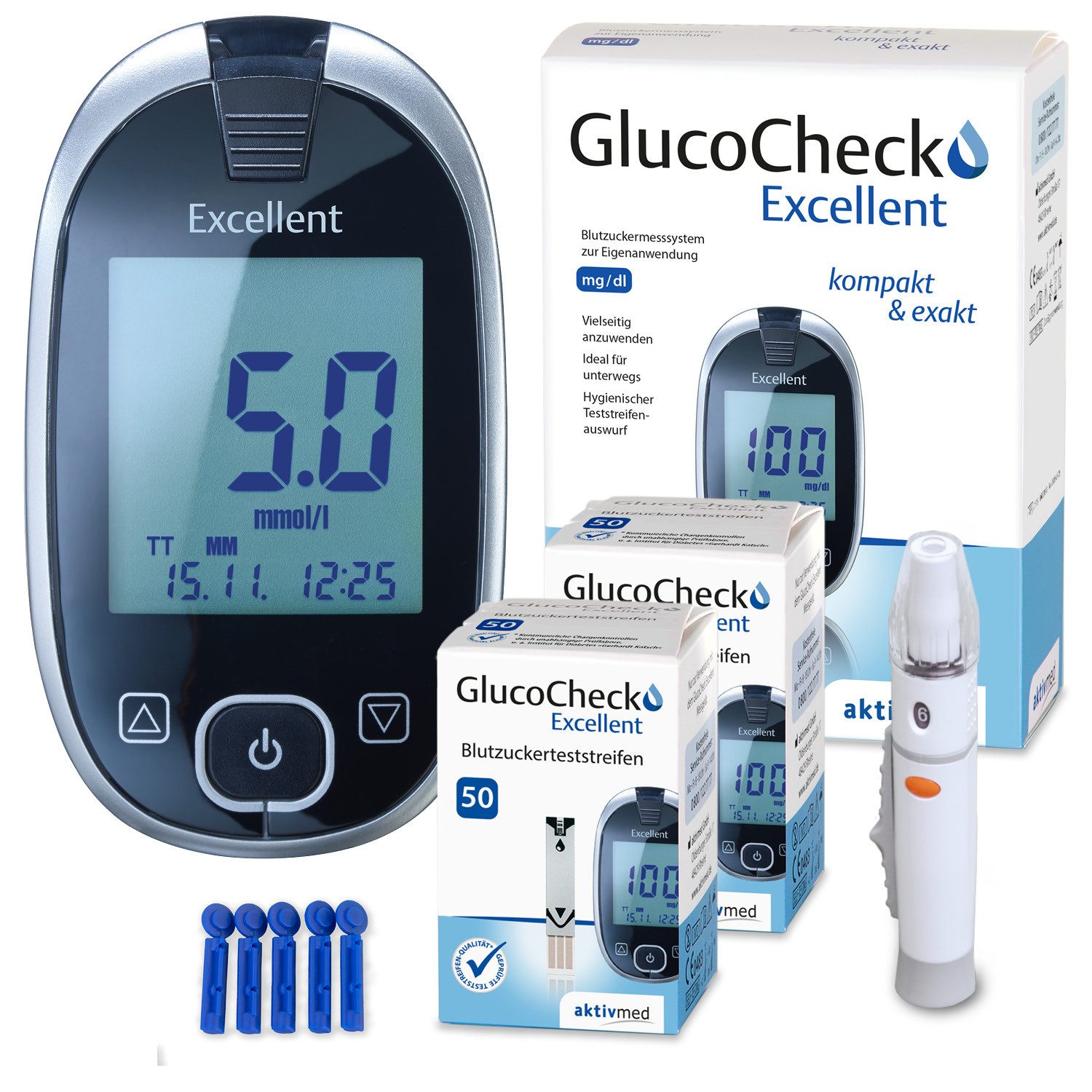 Blutzuckermessgerät GlucoCheck Excellent