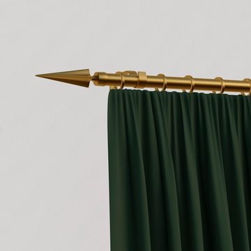 Gardinenstange Parma, indeko, Ø 16 mm, 1-läufig, Wunschmaßlänge, mit Bohren, verschraubt, Eisen