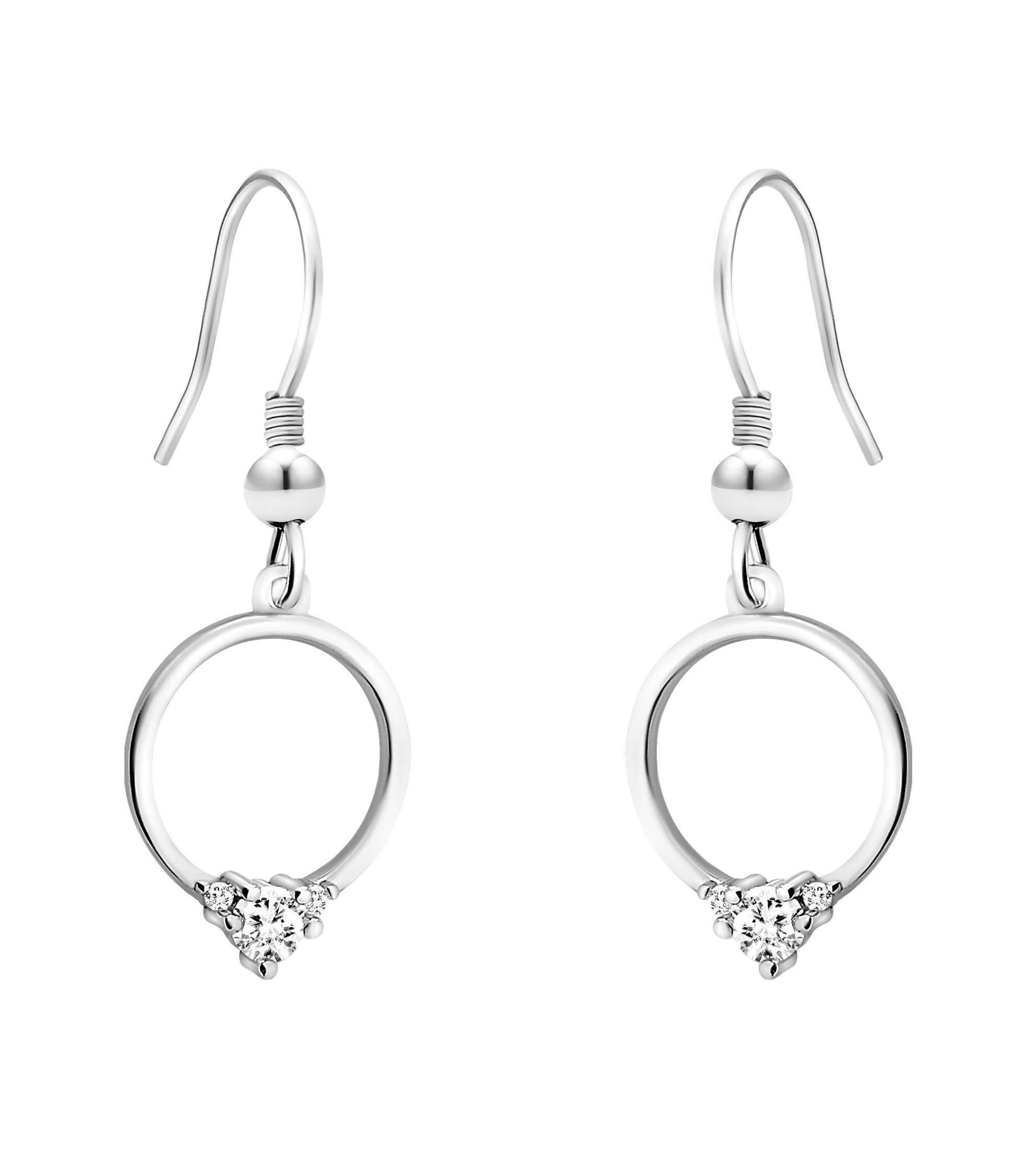 Sofia Milani Paar Ohrhänger Kreis, 925 Silber Damen Schmuck - E1416 günstig online kaufen