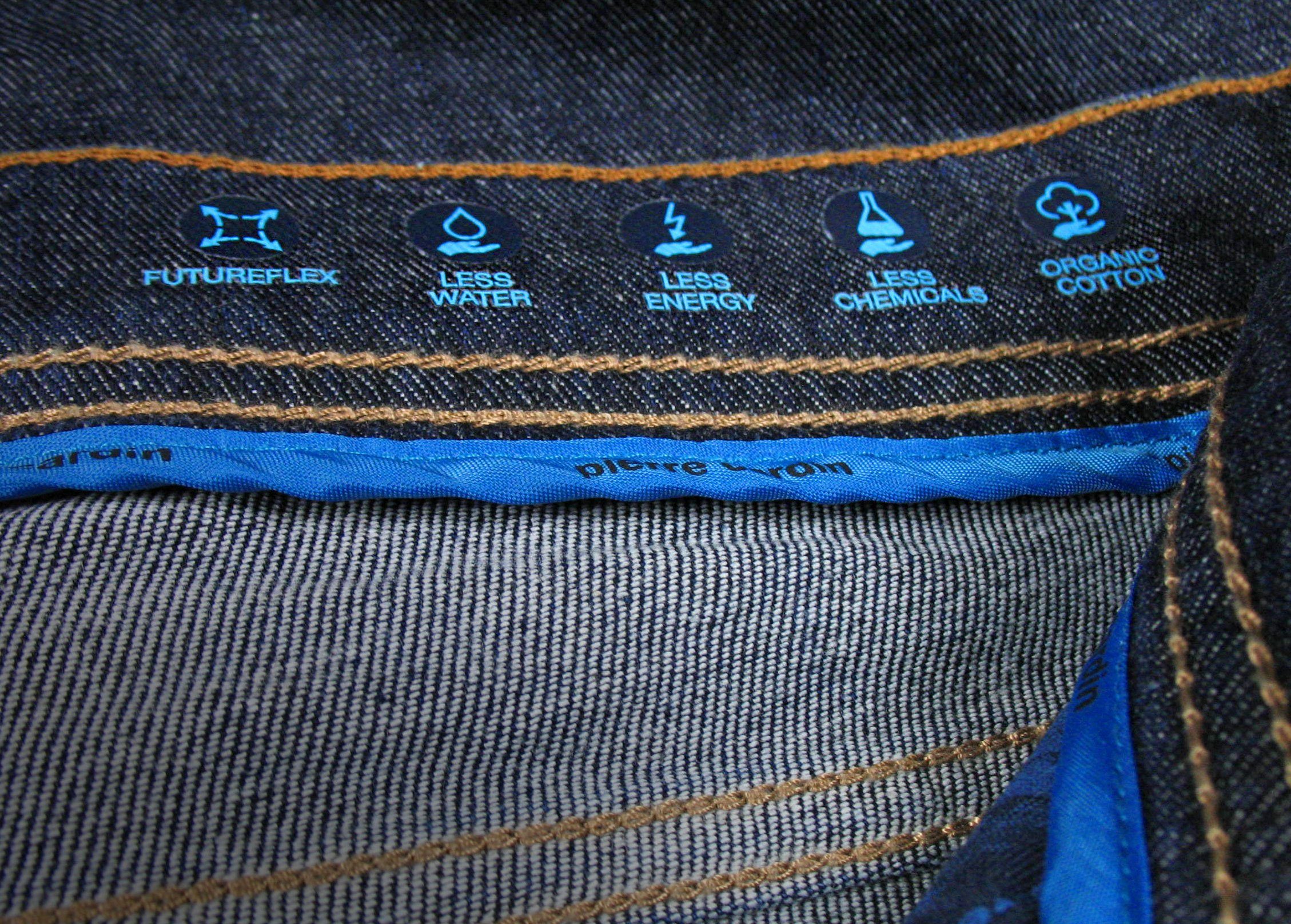 Futureflex Navy Pierre Tapered Stretch Rinse Cardin 5-Pocket-Jeans Denim Lyon Wash