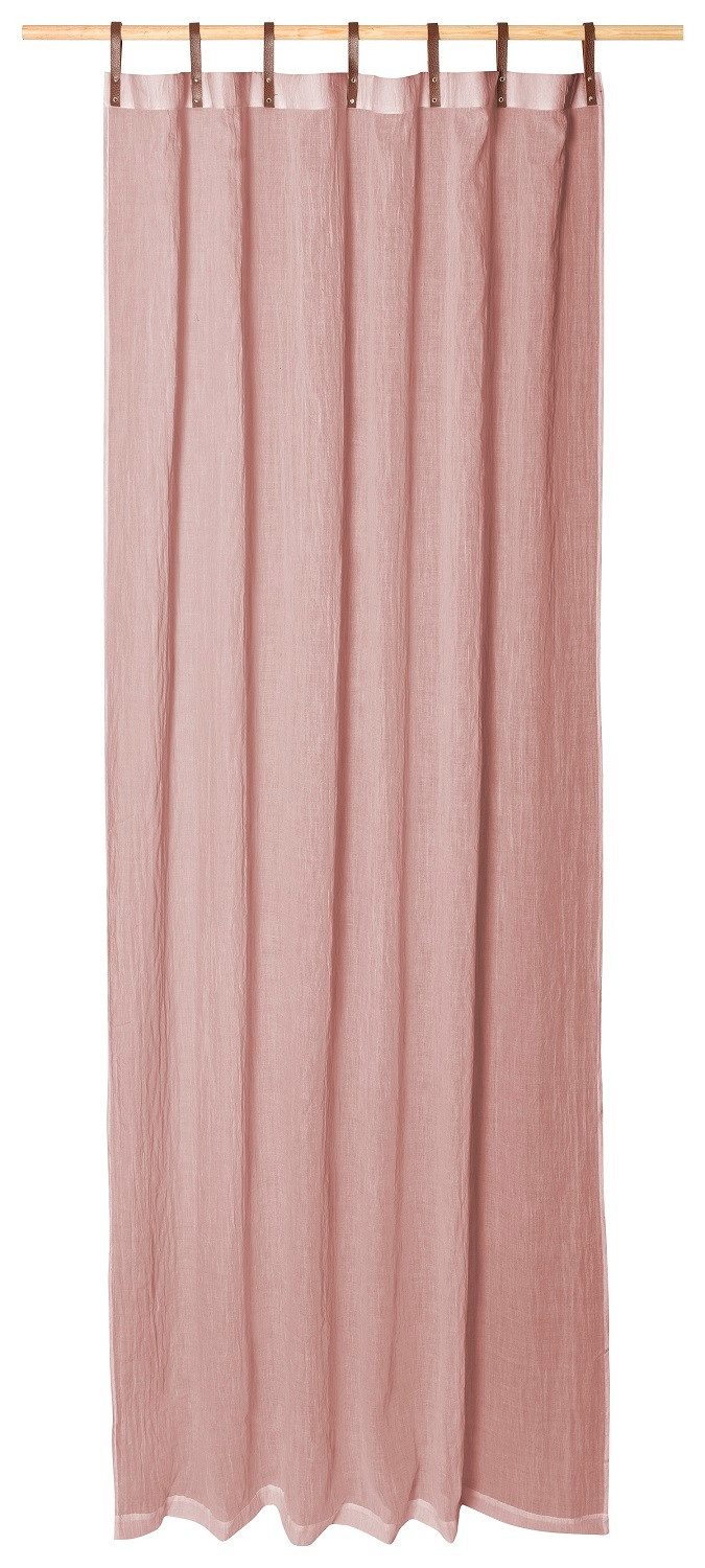 Magma Heimtex Vorhang Schlaufenschal Lederschlaufen ca. günstig online kaufen