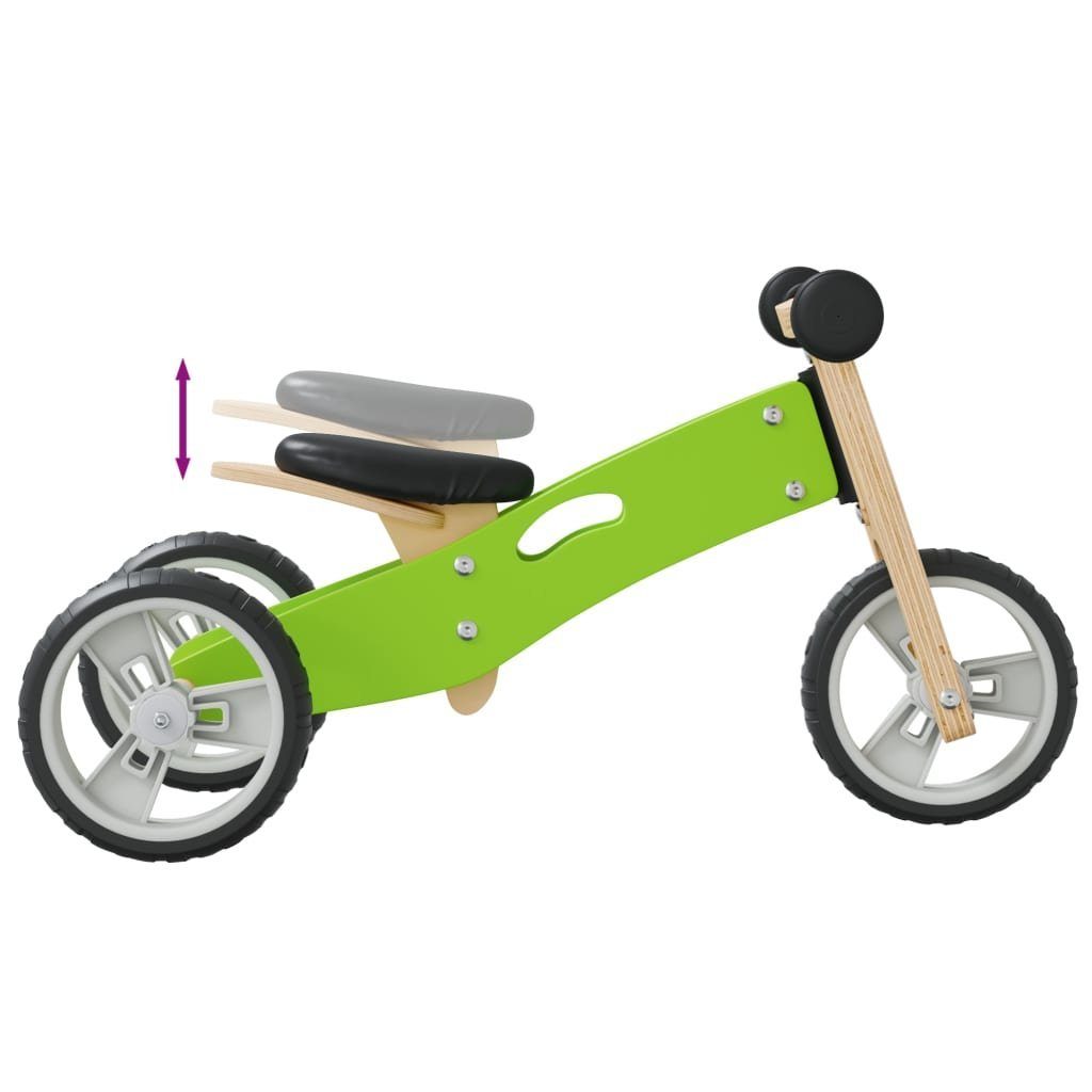 vidaXL Tretfahrzeug Grün Kinder 2-in-1 Laufrad für