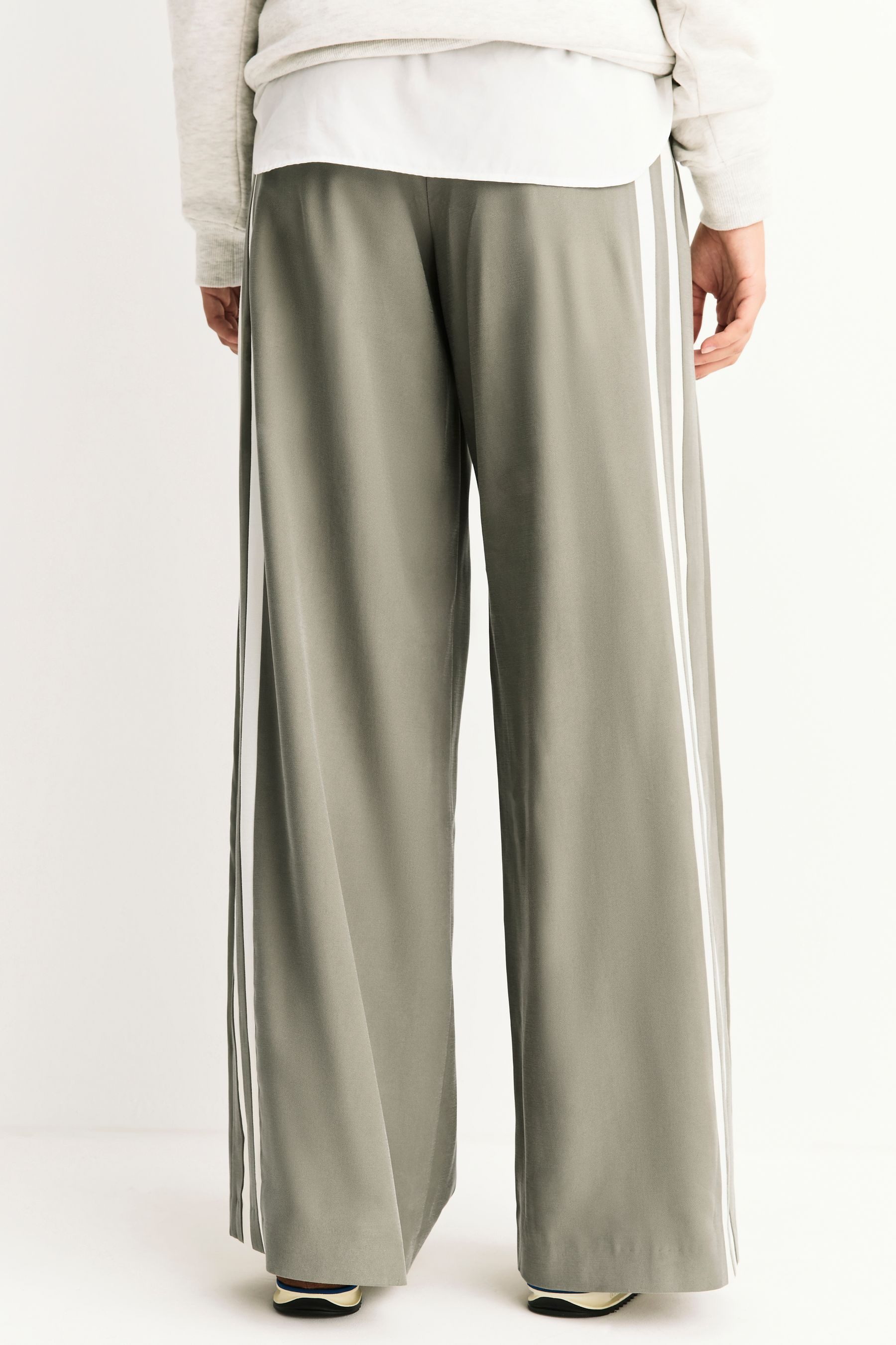 Next Palazzohose Hose mit weitem Bein und seitlichen Streifen (1-tlg)