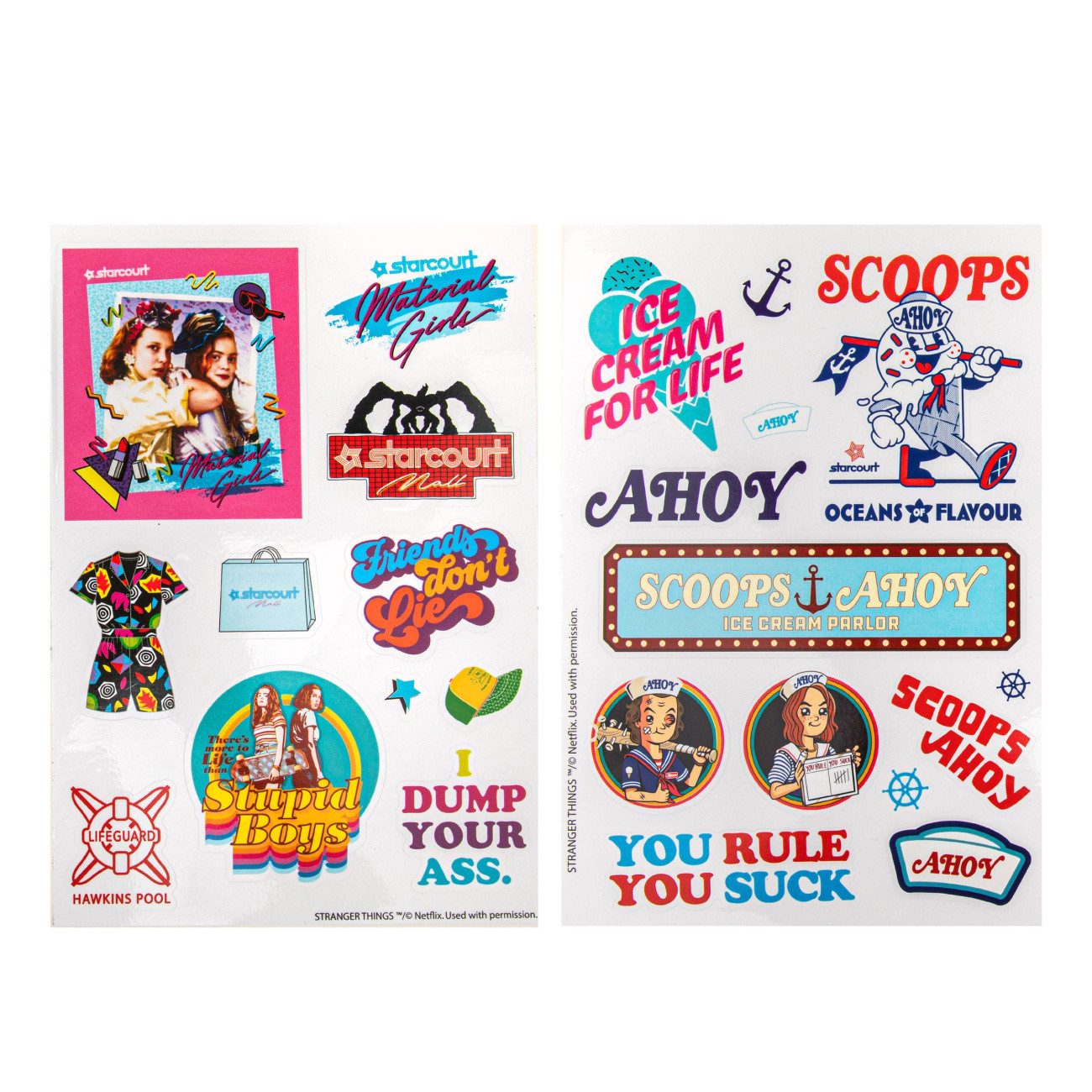 Cinereplicas Sticker Stranger Things Sticker Pack Season 3