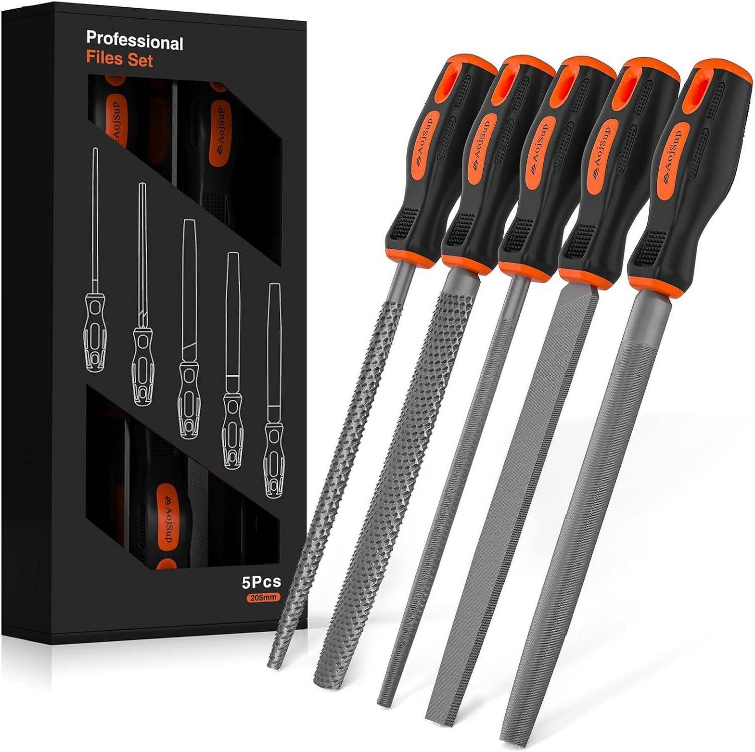 Multitool 5tlg. Werkstattfeilen Set - Hochwertiges Profi Feilenset Metall Holz