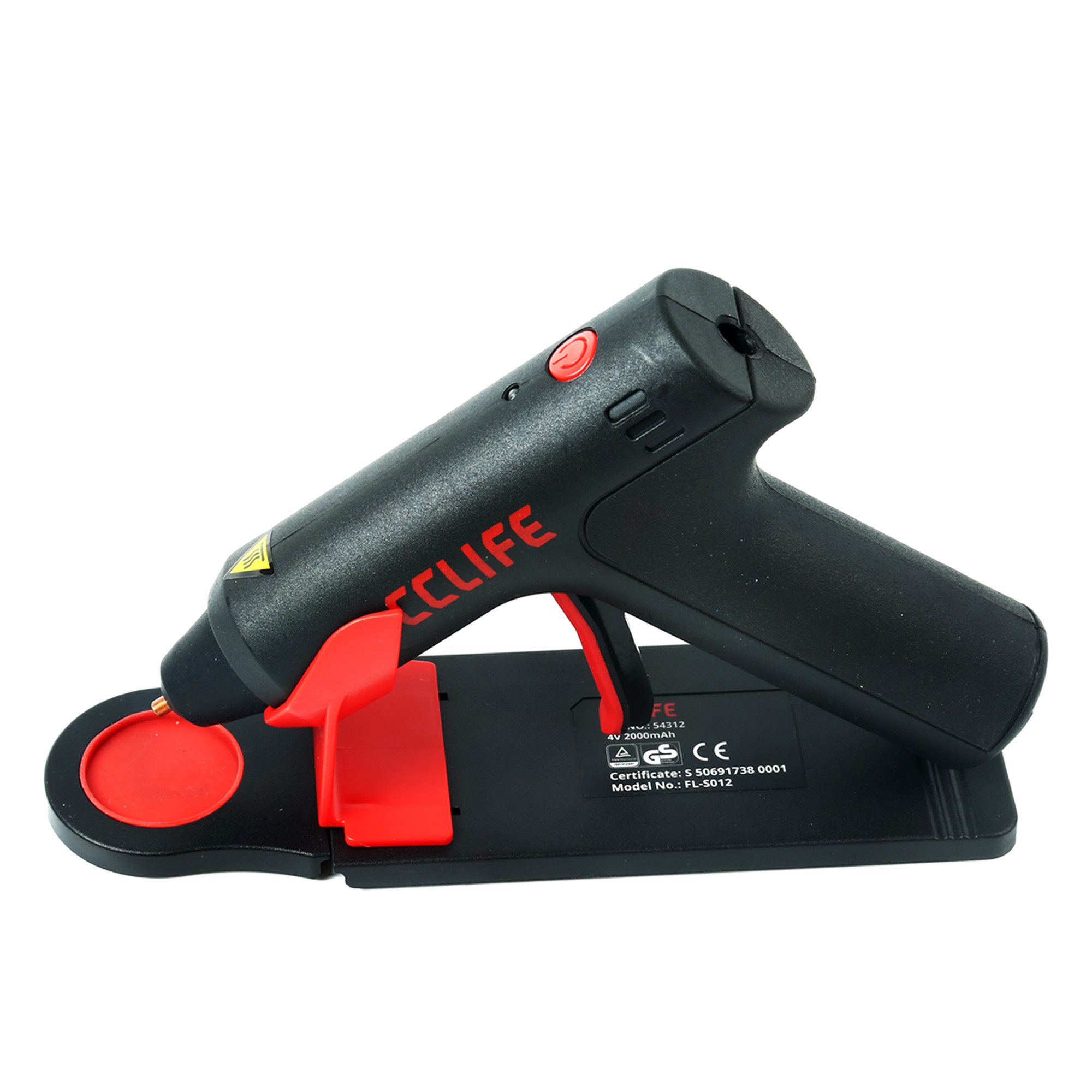 CCLIFE Heißklebepistole CCLIFE Heissklebepistole Akku 25s Schnell Aufheizen Klebepistole Typ C