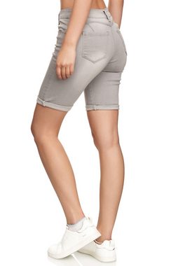 Elara Slim-fit-Jeans Elara Damen Hose Kurz Push Up (1-tlg)