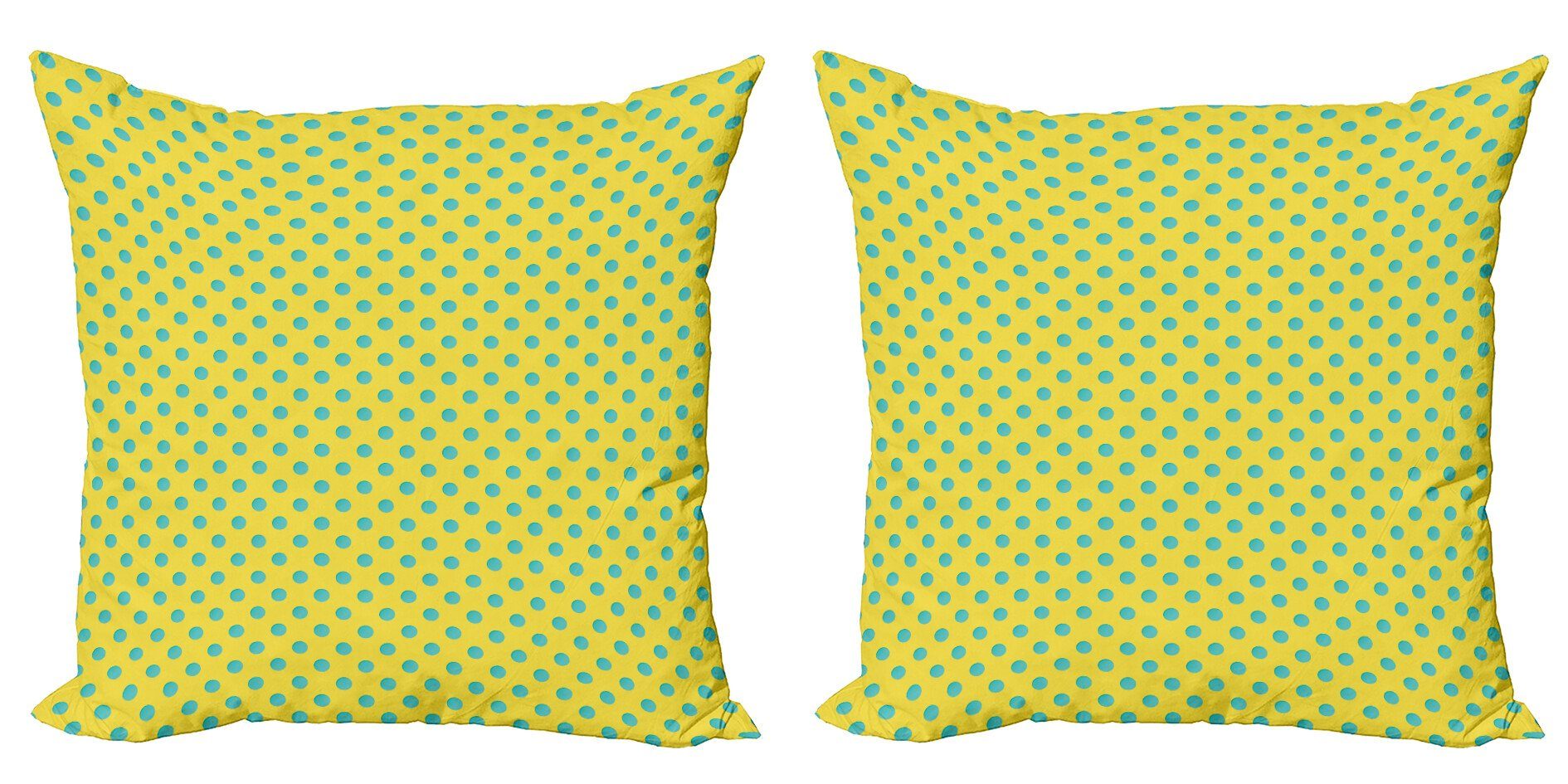 Digitaldruck, Kissenbezüge (2 Accent Gelbe Punkte Stück), Doppelseitiger Blots Modern Abakuhaus