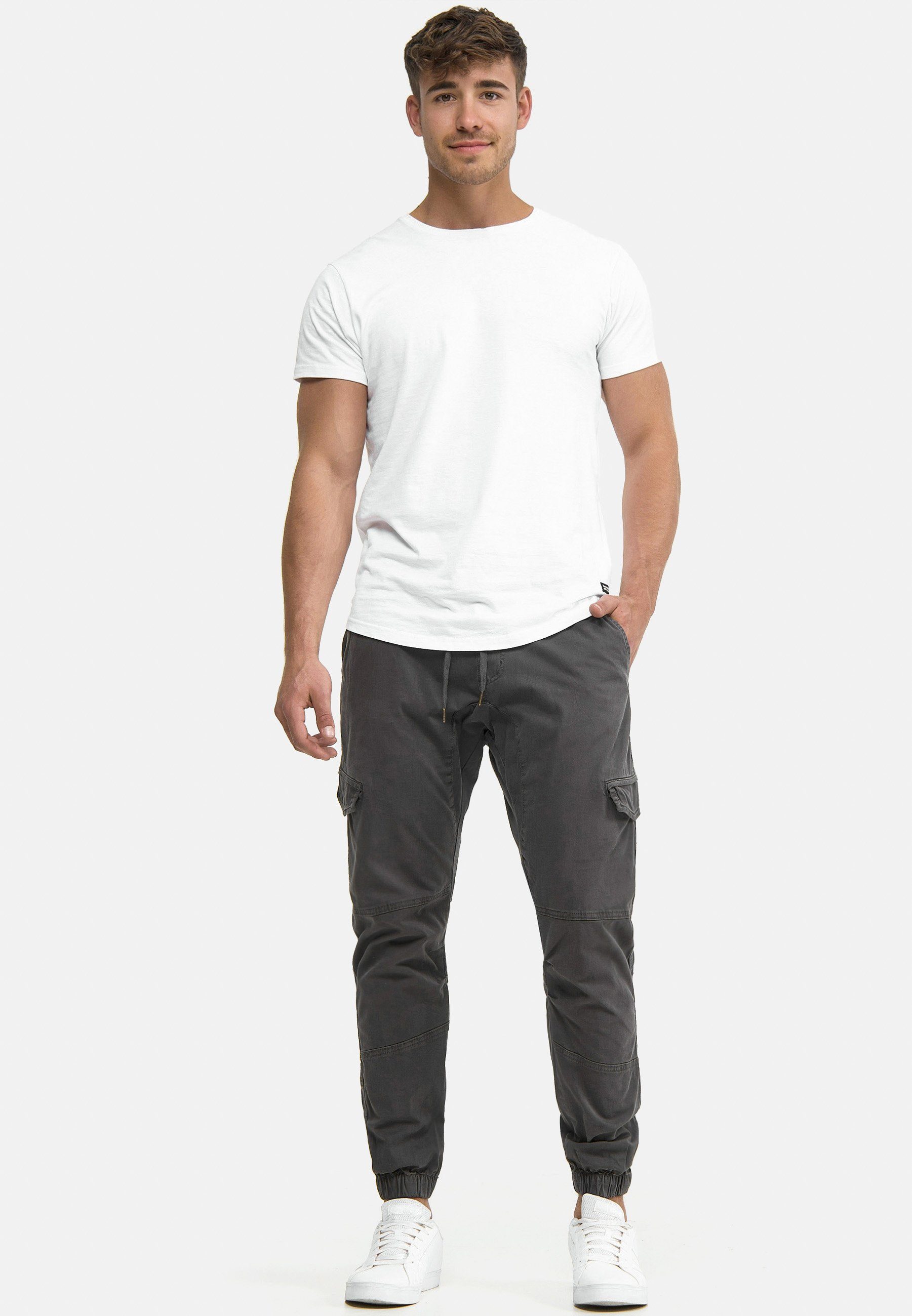 Indicode Cargohose Herren Levy Jogger-Pant mit elastischem Bund und Kordelzug