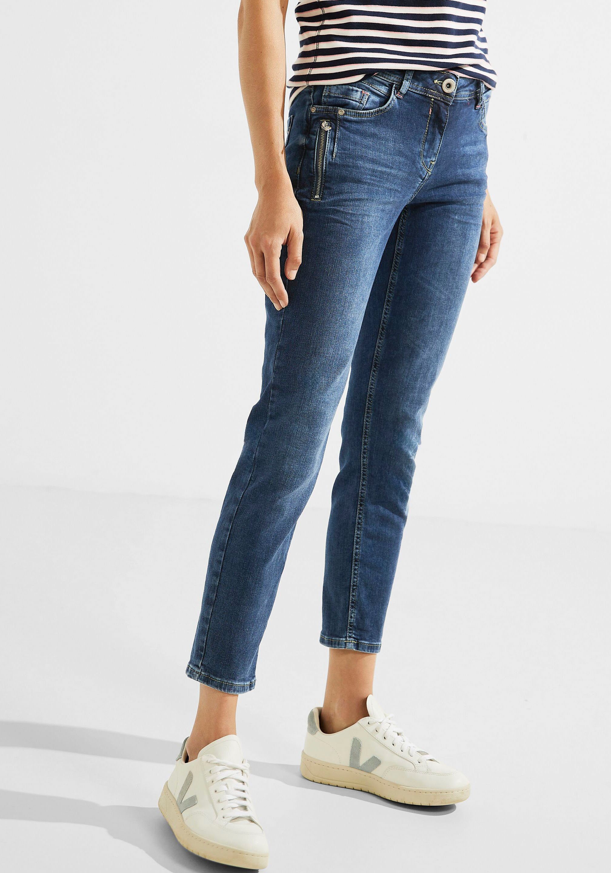 Cecil 5-Pocket-Jeans mit abnehmbarem Anhänger an der Gürtelschlaufe