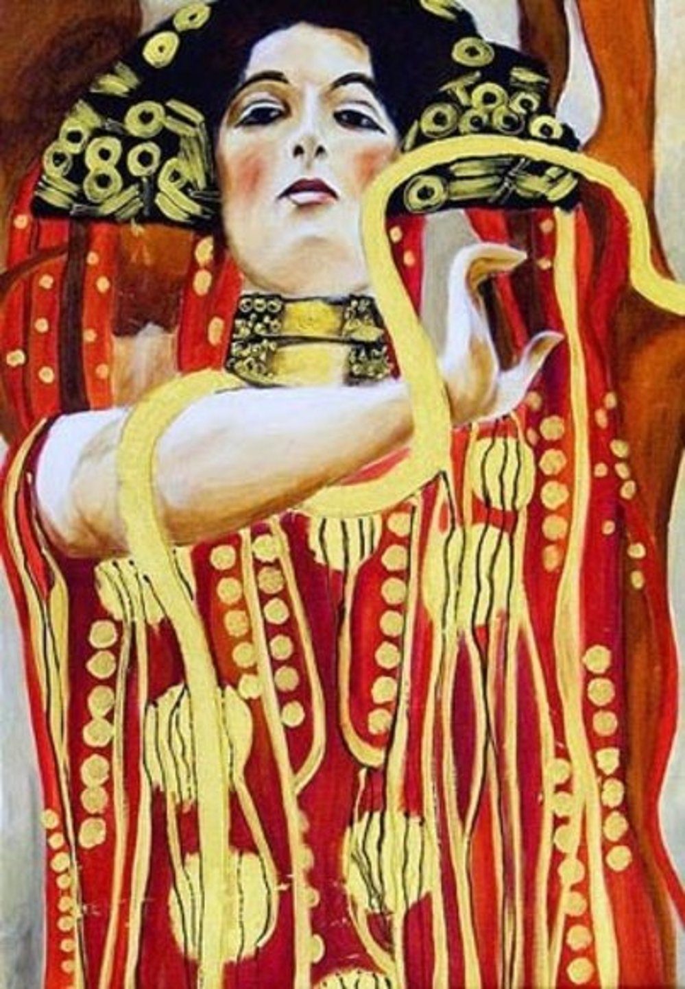 JVmoebel Gemälde Gustav Klimt »G00331«, ein handgearbeitet Bild Unikat, jedes