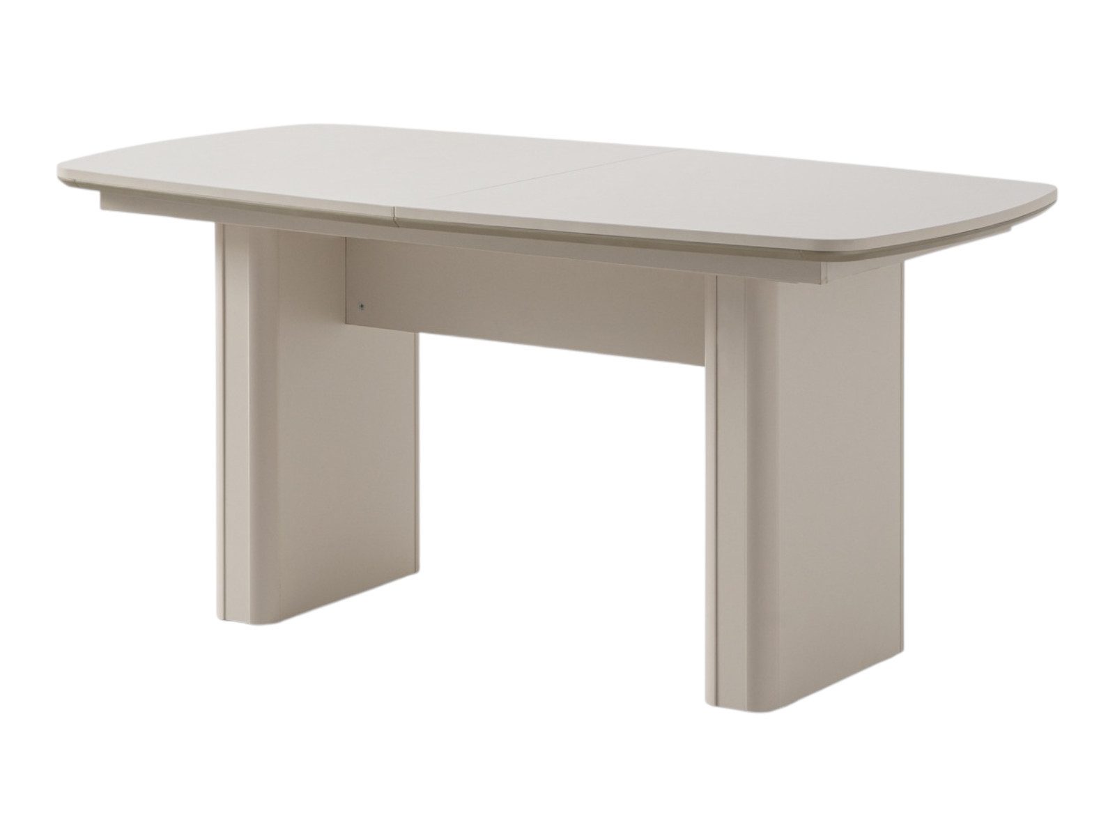 Villa Möbel Esstisch Alaska (Esstisch, 1-St., Ausziehbar - 160/200 x 90 x 78 cm), Ausziehfunktion abgerundete Form pflegeleicht standfest Beige