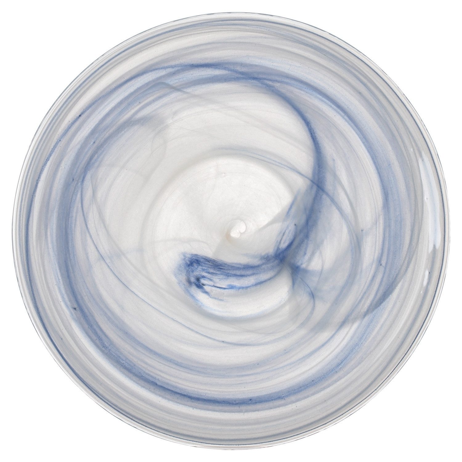 LEONARDO Dessertteller SALERNO, Ø 21 cm, Beige, Blau, Glas, Stapelbar, (1 St), nur für Handwäsche geeignet