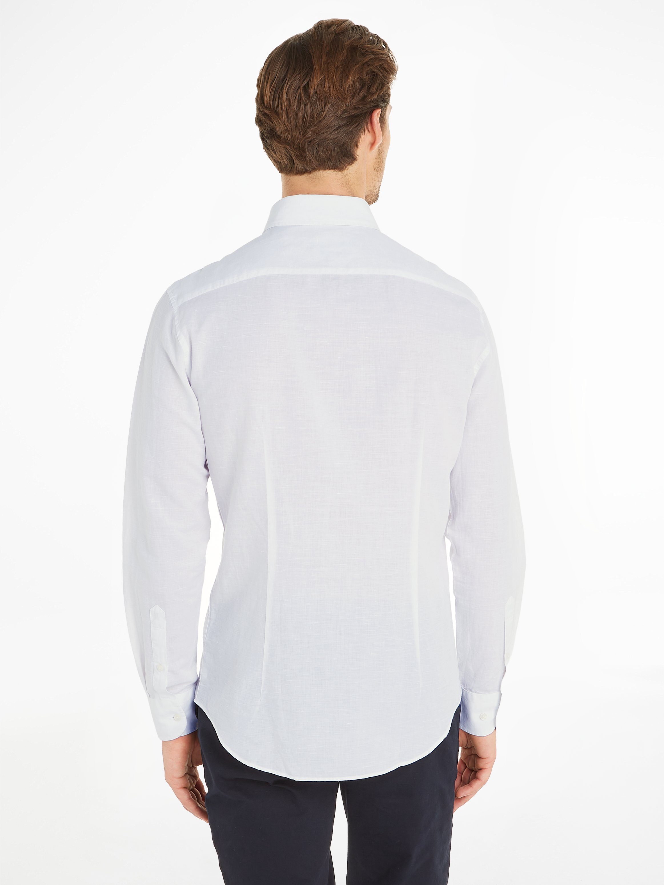 Tommy Hilfiger Langarmhemd CL W-CO LINEN SOLID SF SHIRT günstig online kaufen