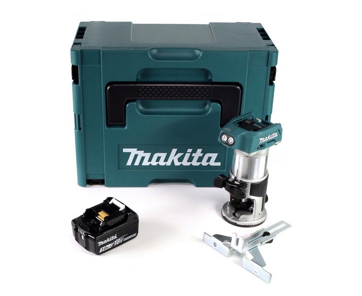 Thumbnail - Makita Oberfräse DRT 50 F1J Akku Multifunktionsfräse brushless 18V + 1x Akku 3,0 Ah im