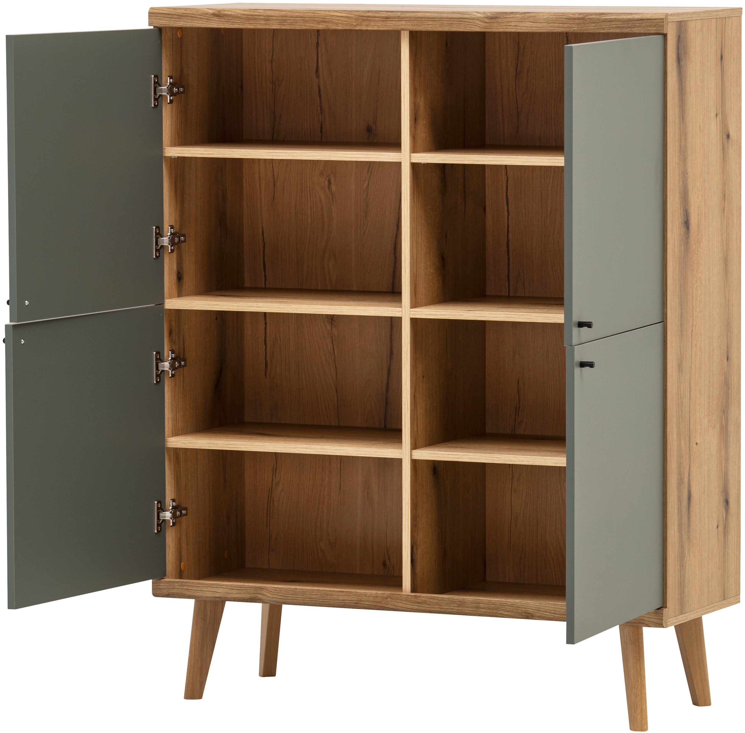 INOSIGN Garderoben-Set Mavas, Garderobe mit Stauraum, Garderobenschrank im Scandic Design, (Set, 2-St), ausreichend Stauraum, für kleine Räume geeignet, 237 cm breit