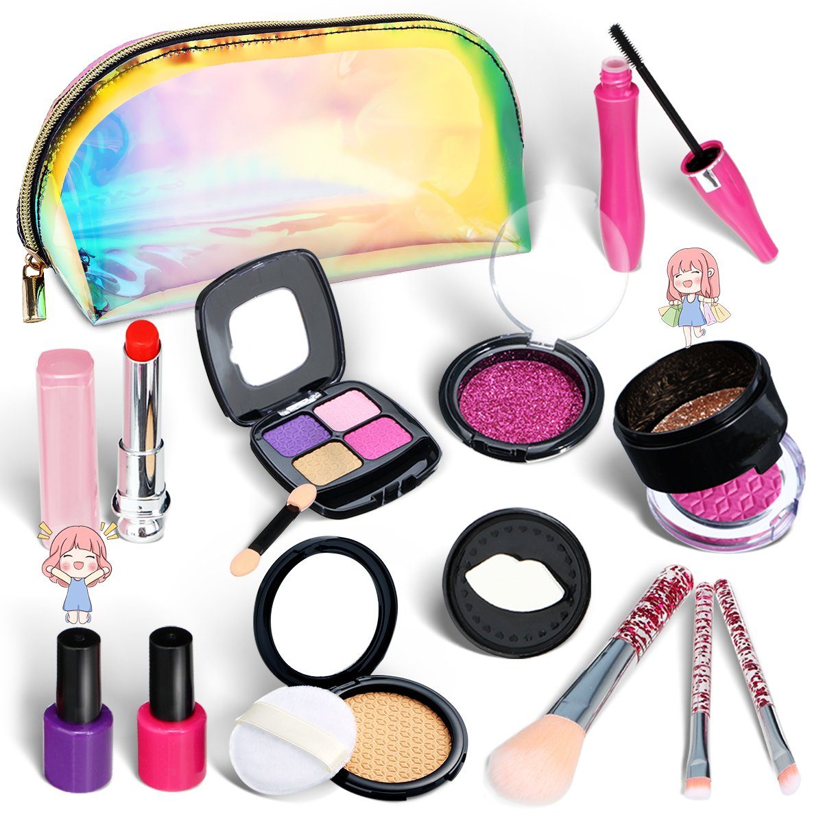 Kinderschminke- Koffer Set Mädchen, Make Up, 59 PCS, für mädchen 4