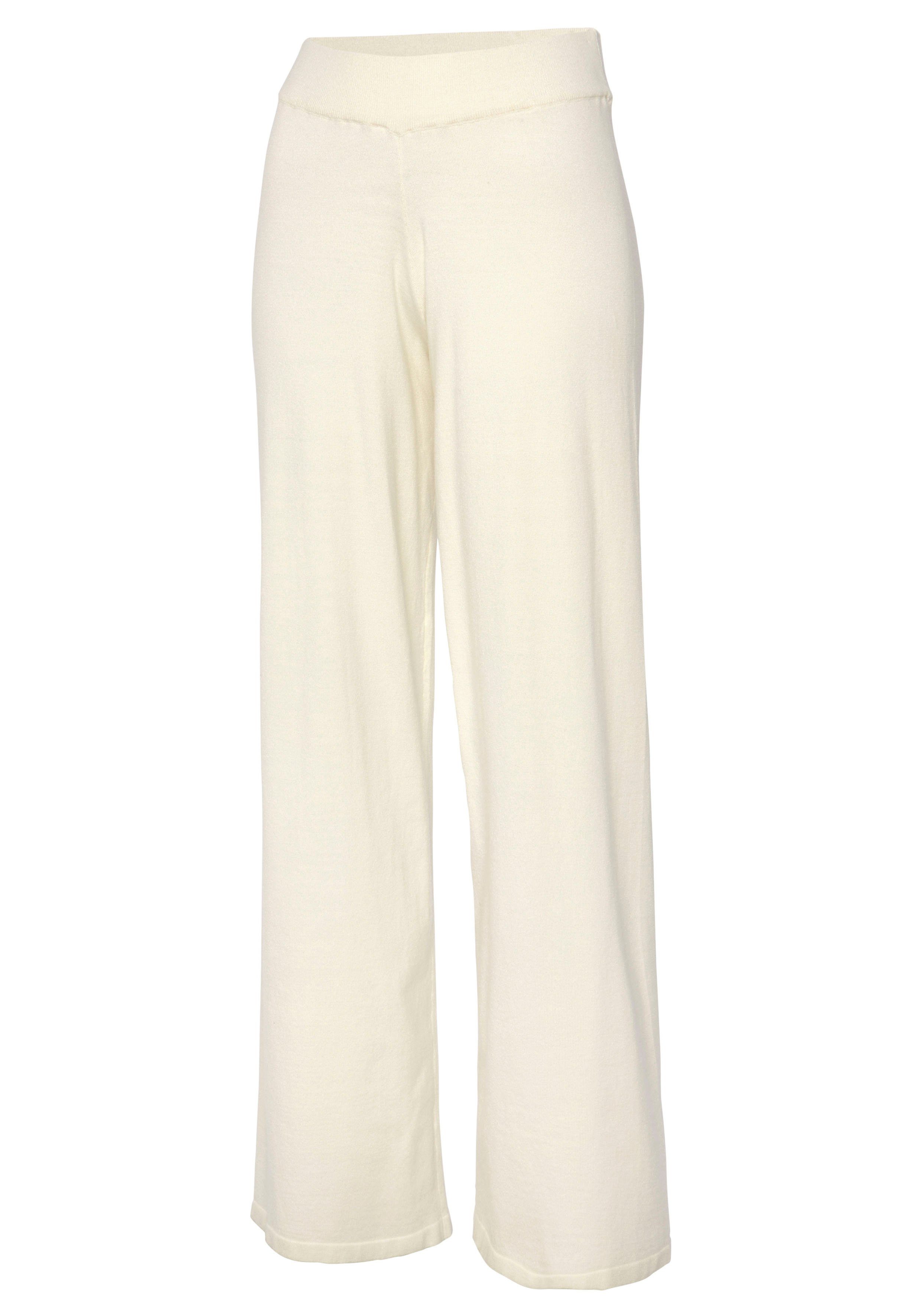 LASCANA Strickhose mit weitem Bein, Loungewear
