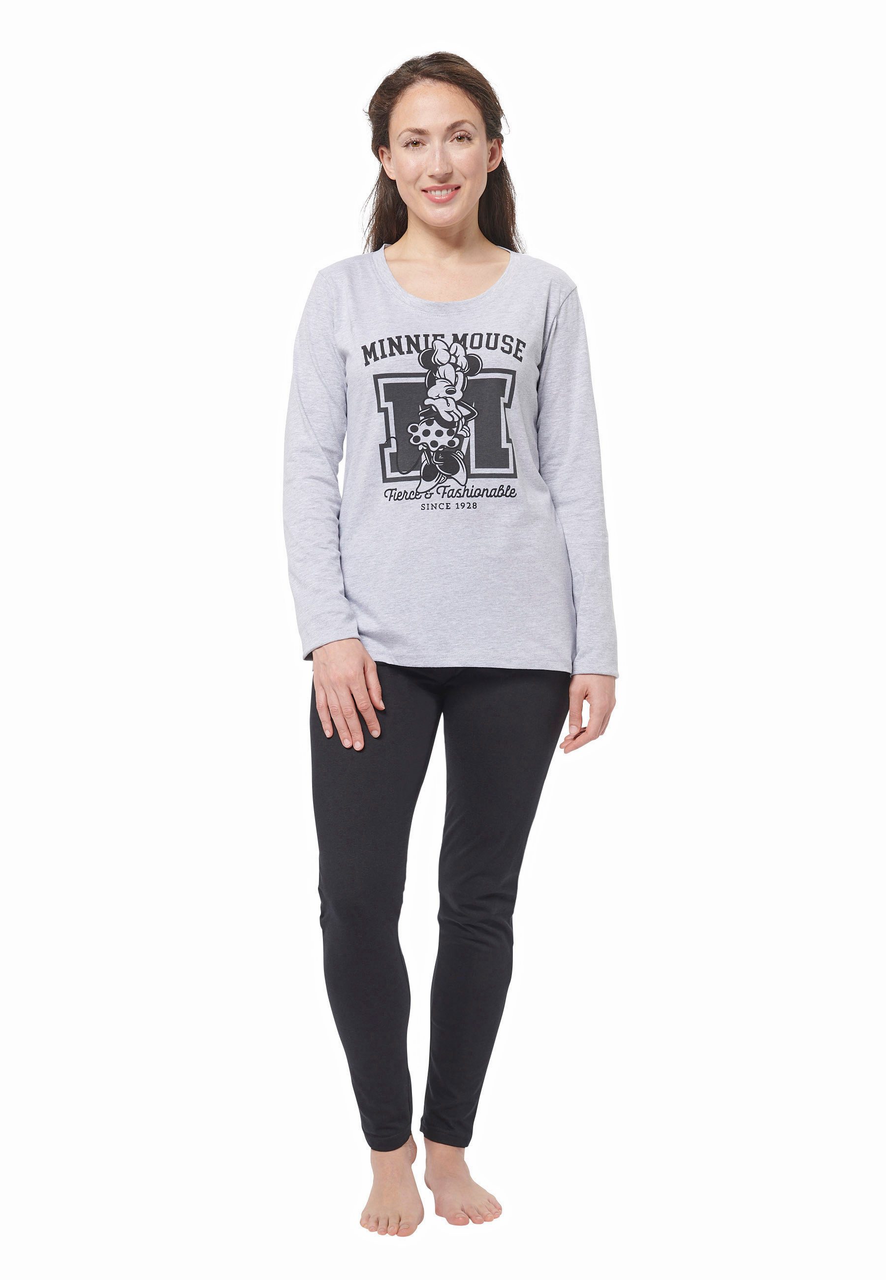United Labels® Schlafanzug Disney - Minnie Mouse zwinker - Fierce & Fashionable since 1928, Set