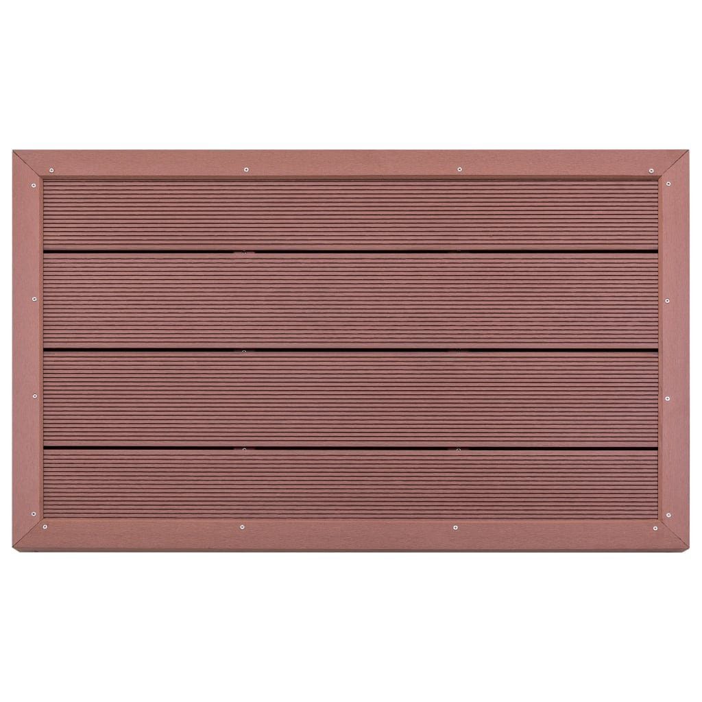 DOTMALL Bodenplatte rechteckig für Solardusche, WPC-Platte, x 101 63cm, Braun