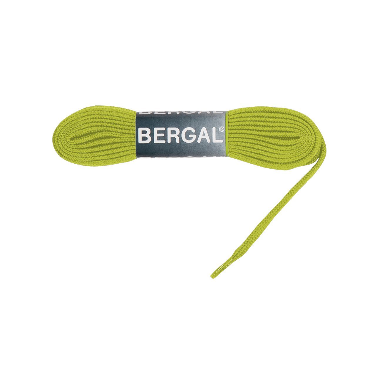 Bergal Schnürsenkel Sneaker Laces - Flach - 10 mm Breit Limegreen